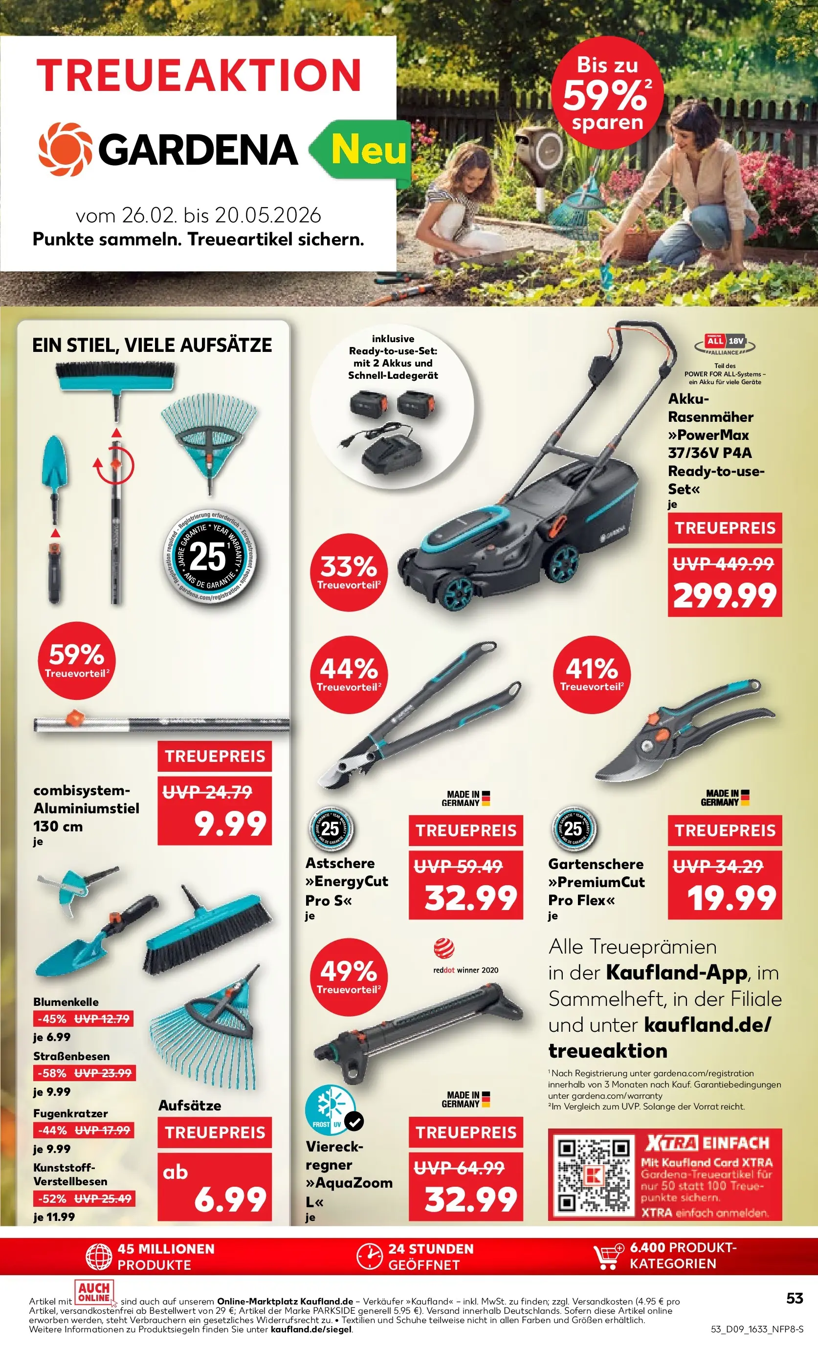 Prospekt Kaufland ab 26.02.2026 » Angebote und Werbung Online | Seite: 57 | Produkte: Rasenmäher Prospekt Kaufland ab 26.02.2026 » Angebote Online zum Blättern | Seite: 57 | Produkte: Rasenmäher