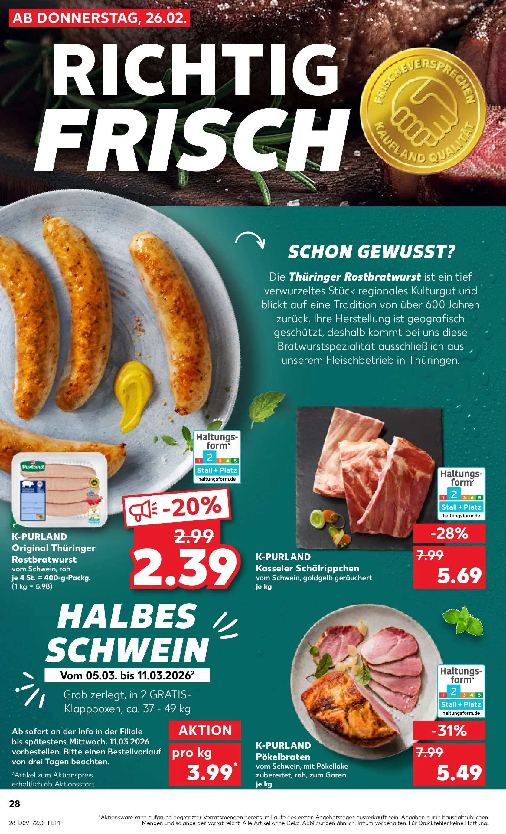 Prospekt Kaufland ab 26.02.2026 » Angebote und Werbung Online | Seite: 28 Prospekt Kaufland ab 26.02.2026 » Angebote Online zum Blättern | Seite: 28