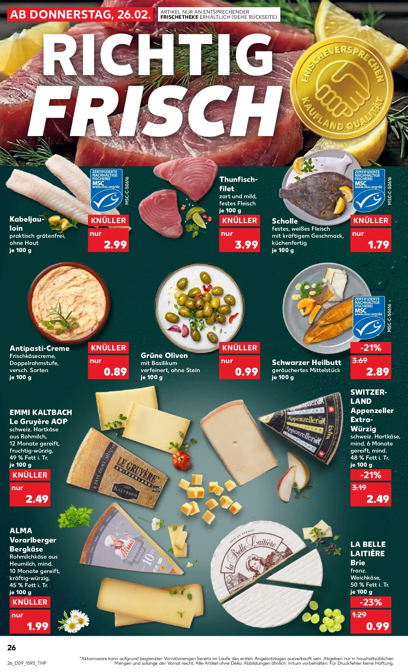 Prospekt Kaufland ab 26.02.2026 » Angebote Online zum Blättern | Seite: 30 | Produkte: Thunfisch, Fleisch