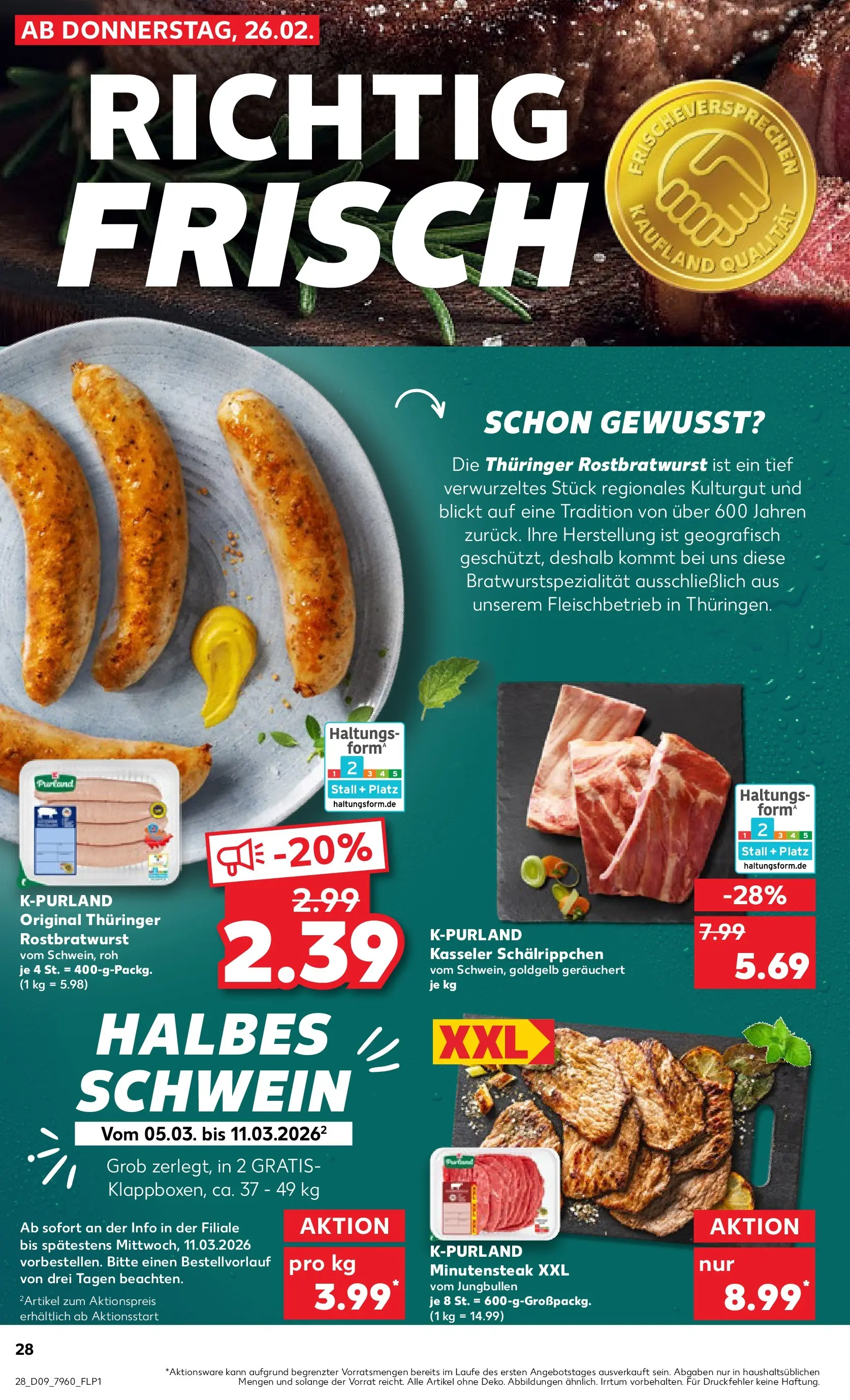 Prospekt Kaufland ab 26.02.2026 » Angebote Online zum Blättern | Seite: 28 | Produkte: Steak