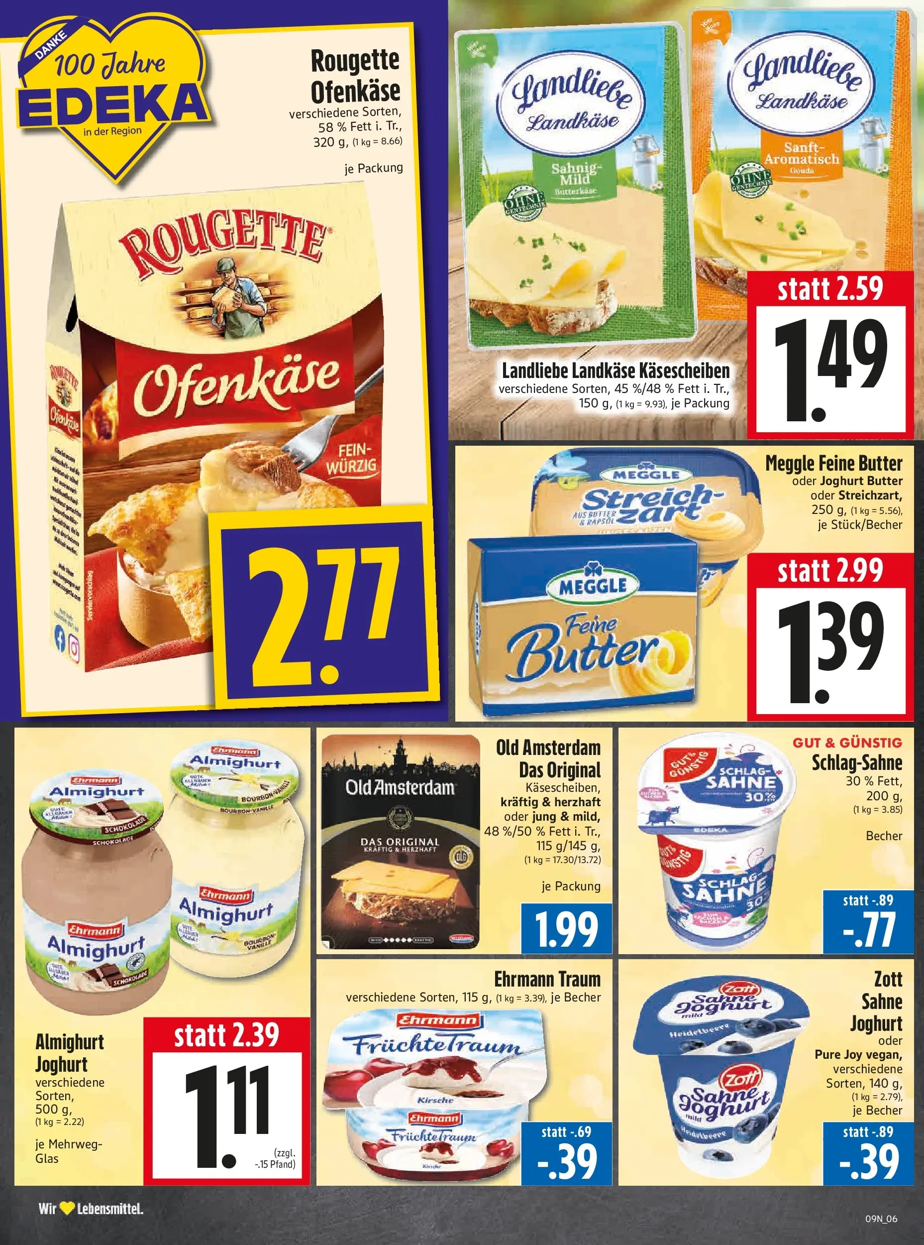 Angebote - Edeka Hahner: Wochenangebote (ab 22.02.2026) zum Blättern | Seite: 8 | Produkte: Ehrmann almighurt, Schlagsahne, Bourbon, Sahne