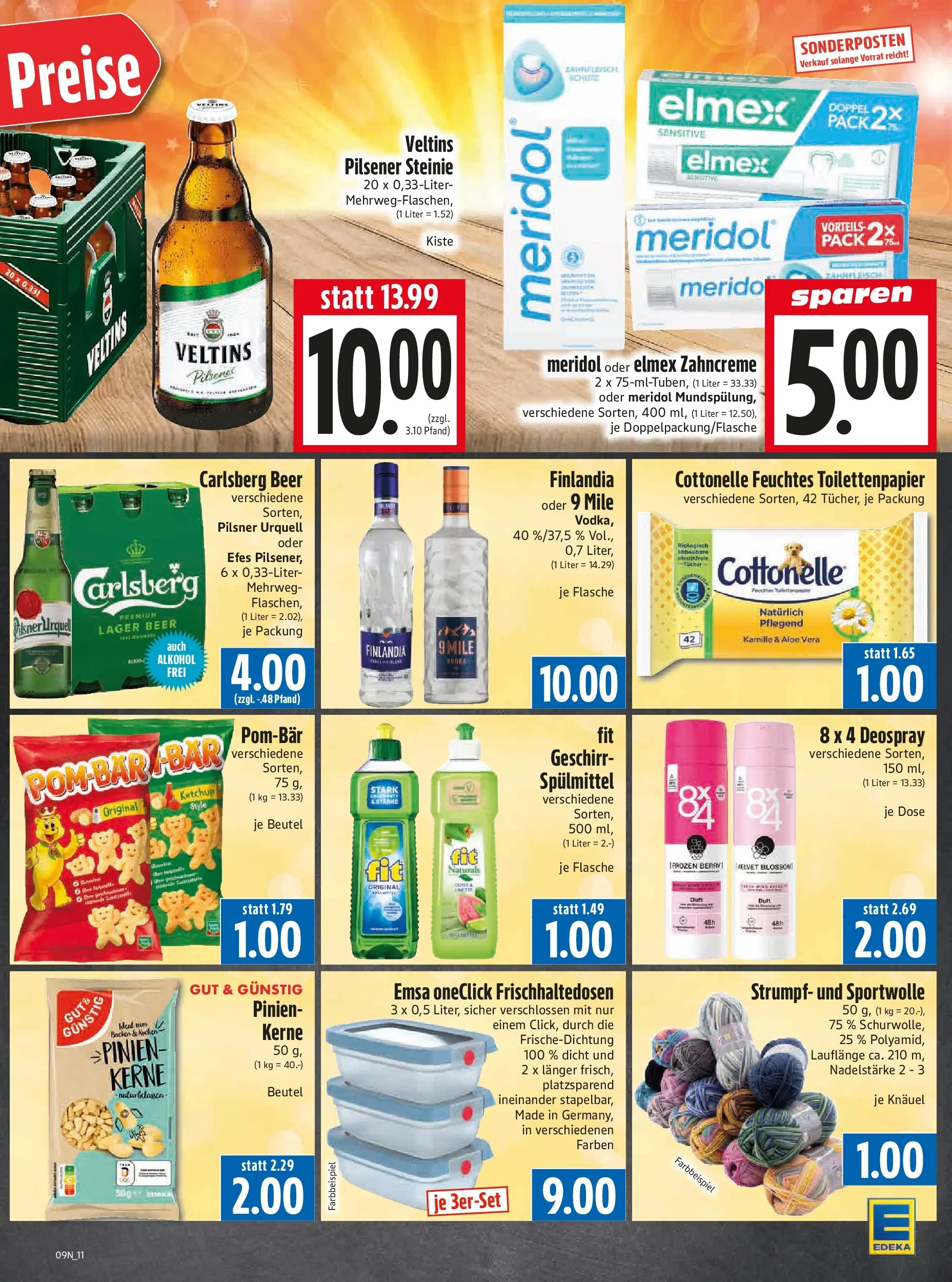 Angebote - Edeka Hahner: Wochenangebote (ab 22.02.2026) zum Blättern | Seite: 13 | Produkte: Duft, Deospray, Veltins, Feuchtes Toilettenpapier