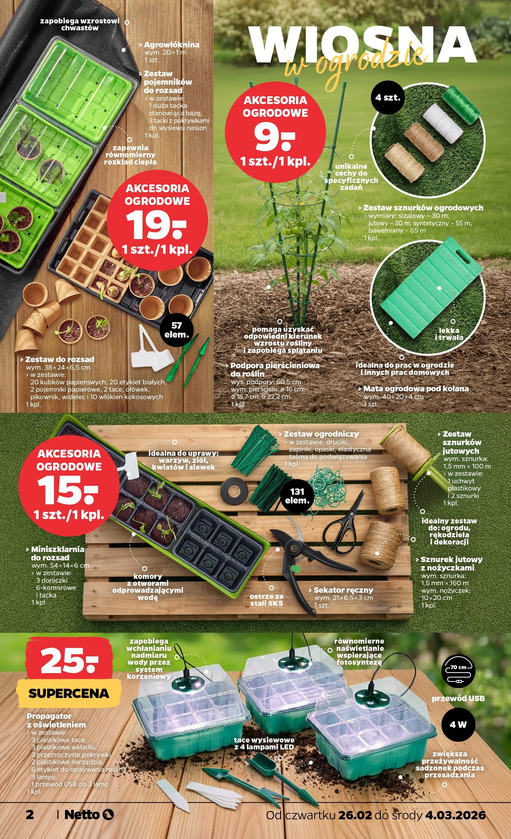 Netto gazetka - Spożywcza od 26.02.2026 - Aktualne promocje | Strona: 24 | Produkty: USB, Rosliny, Doniczki