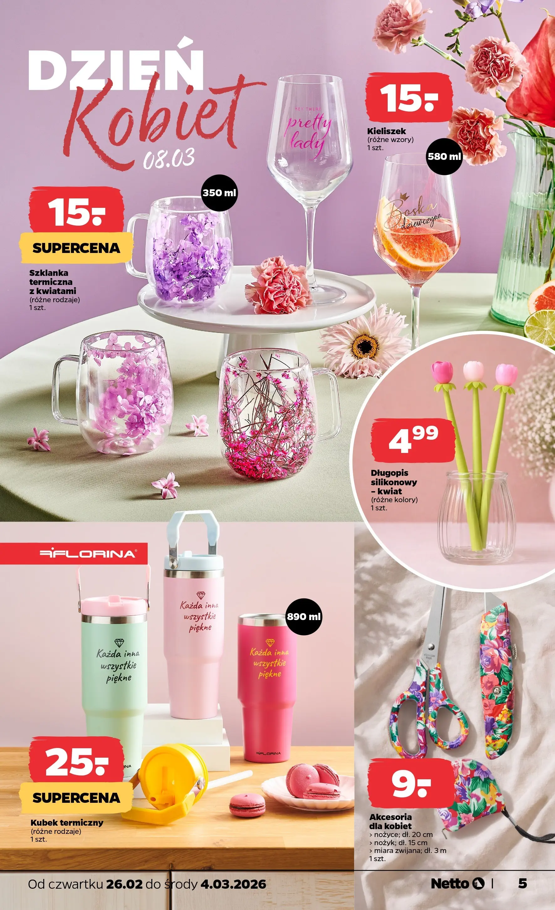 Netto gazetka - Spożywcza od 26.02.2026 - Aktualne promocje | Strona: 27 | Produkty: Szklanka, Szklanka termiczna