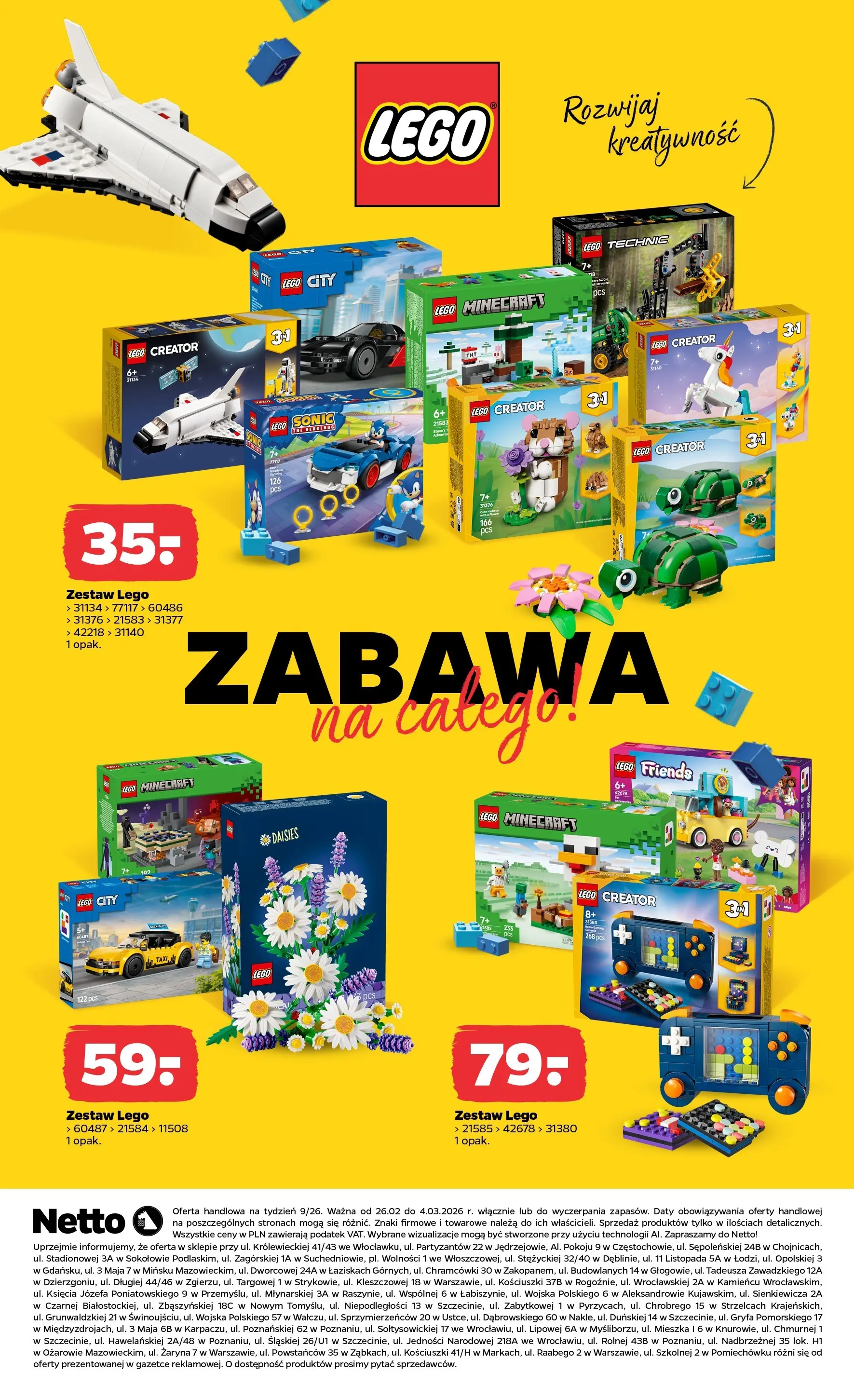 Netto gazetka - Spożywcza od 26.02.2026 - Aktualne promocje | Strona: 30 | Produkty: Lego