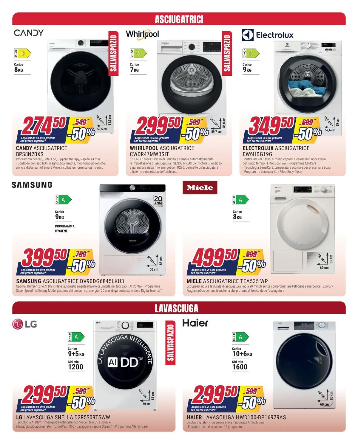 Nuovo Offerte - Il meno caro lo paghi la metà da Trony! dal 19/02/2026 > offerte anteprima 🛍️ | Pagina: 5 | Prodotti: Lavasciuga, Miele, Lenzuola, Samsung