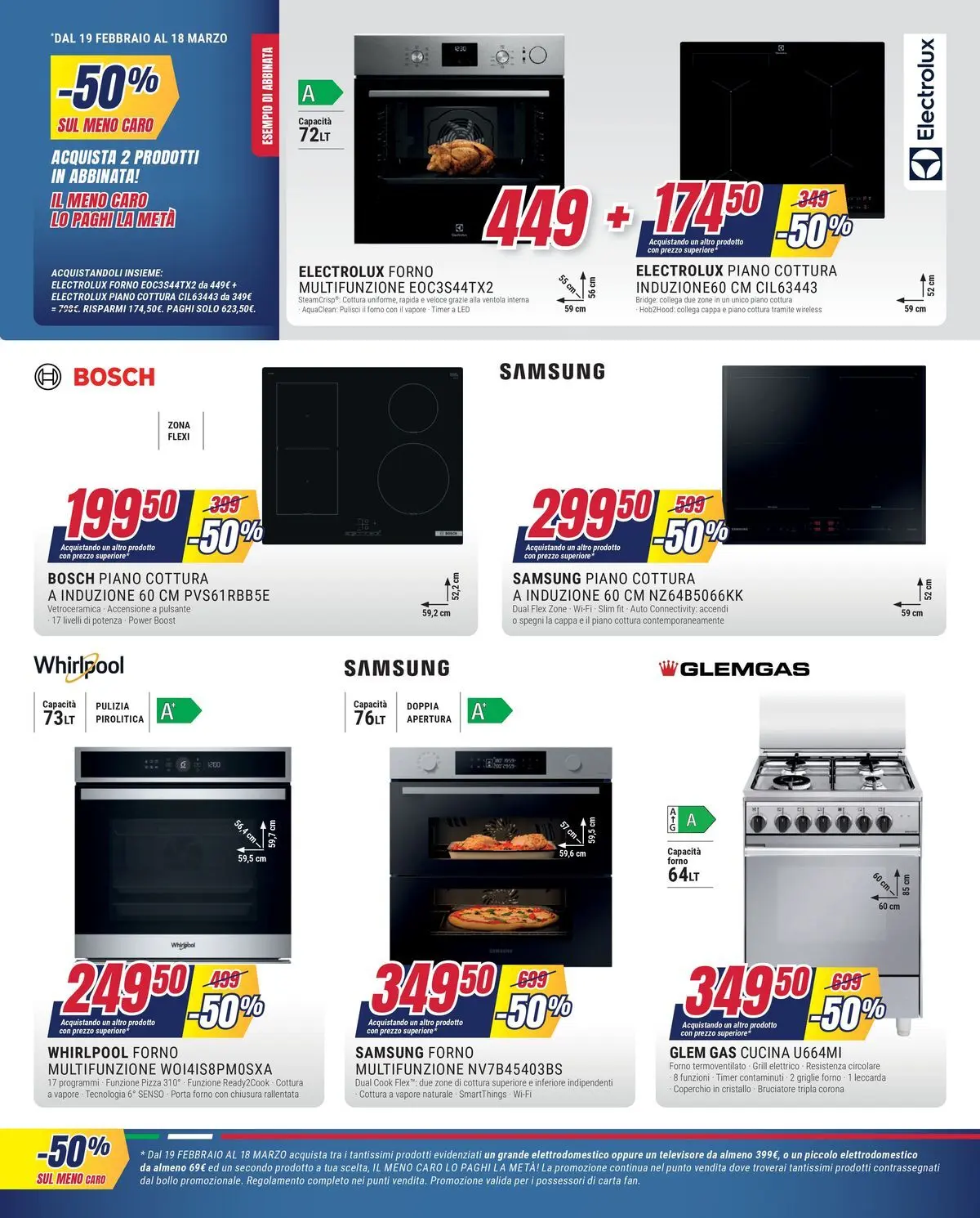 Nuovo Offerte - Il meno caro lo paghi la metà da Trony! dal 19/02/2026 > offerte anteprima 🛍️ | Pagina: 8 | Prodotti: Piano cottura, Forno, Il forno, Samsung