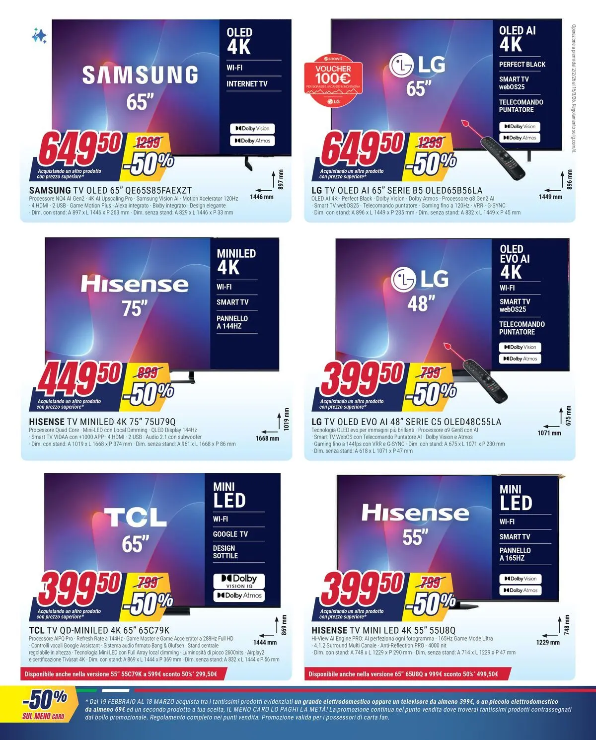 Nuovo Offerte - Il meno caro lo paghi la metà da Trony! dal 19/02/2026 > offerte anteprima 🛍️ | Pagina: 16 | Prodotti: Telecomando, smart TV, Audio, Samsung