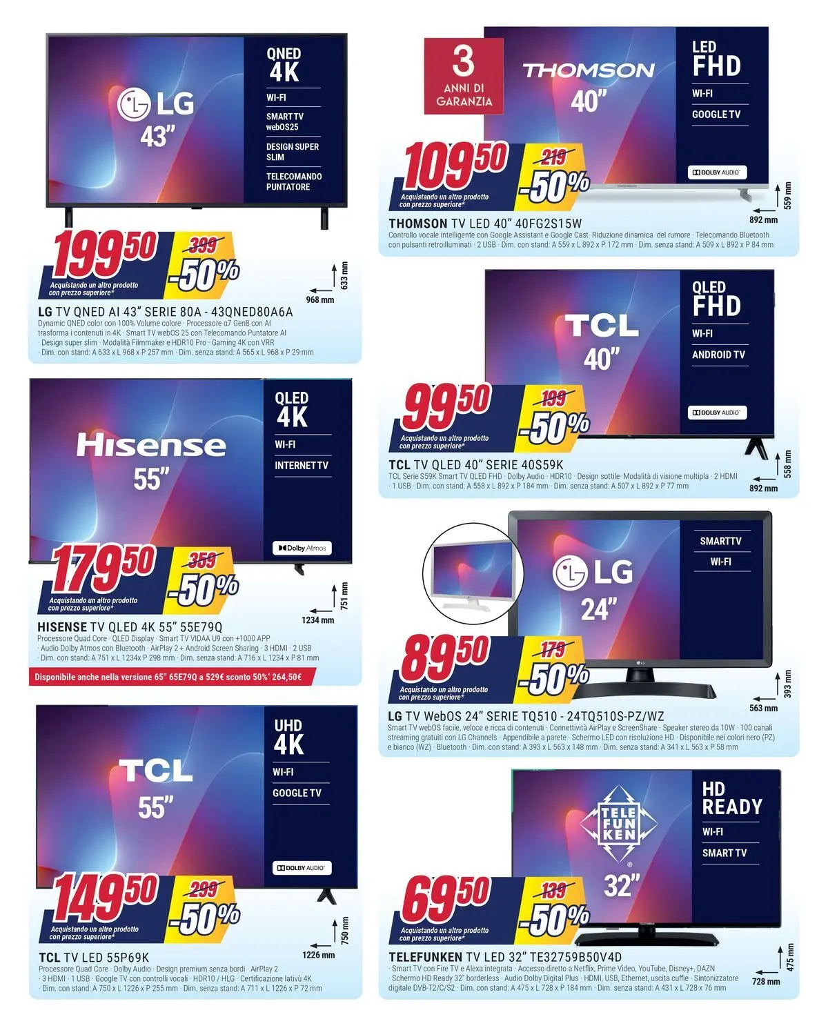 Nuovo Offerte - Il meno caro lo paghi la metà da Trony! dal 19/02/2026 > offerte anteprima 🛍️ | Pagina: 18 | Prodotti: Schermo, smart TV, Speaker, USB