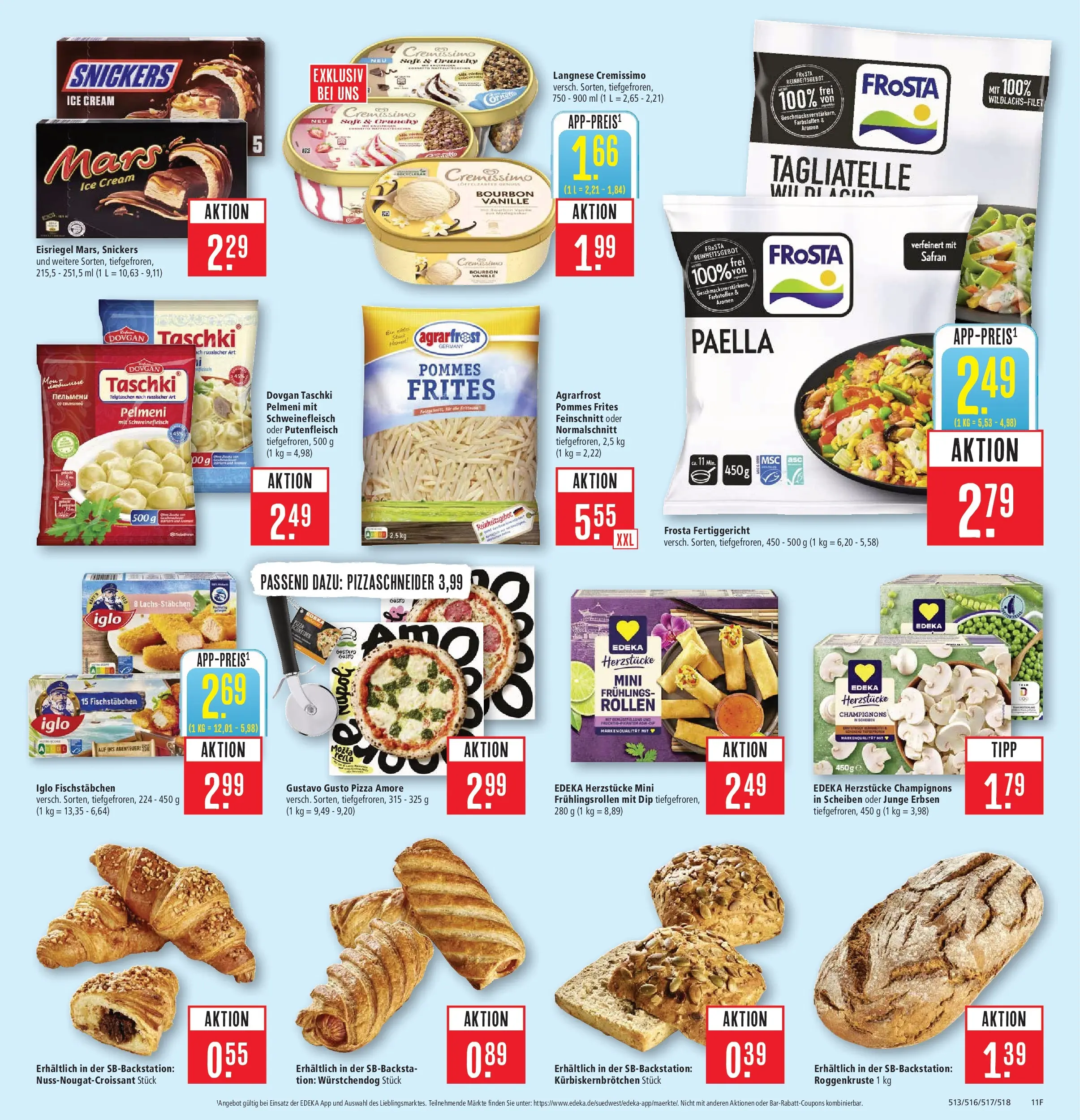 Marktkauf - Marktkauf: Wochenangebote (ab 22.02.2026) » Angebote online | Seite: 17 | Produkte: Langnese, Cremissimo, Pommes, Schweinefleisch