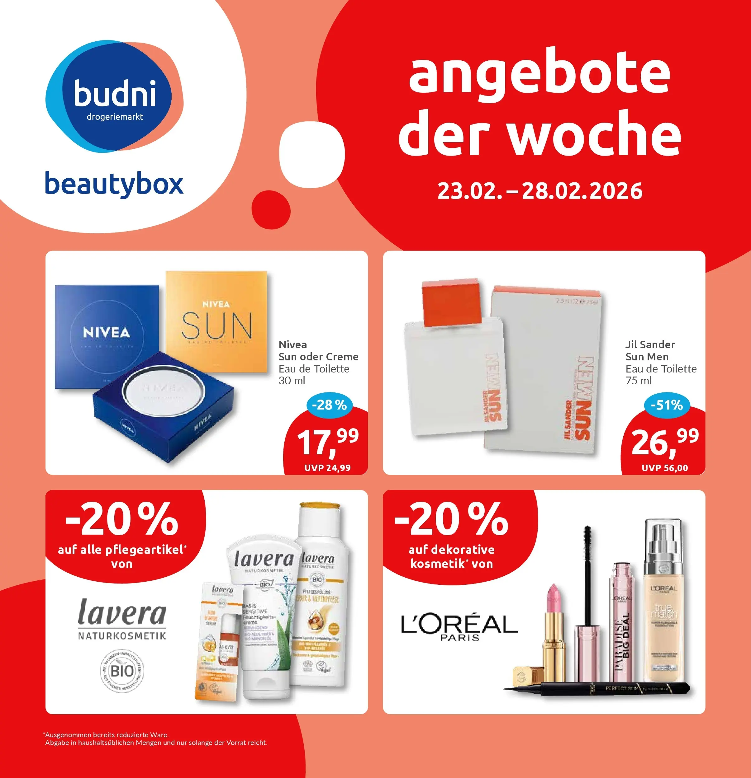 Marktkauf - Marktkauf: Wochenangebote (ab 22.02.2026) » Angebote online | Seite: 33 | Produkte: Toilette, Eau de Toilette, Creme