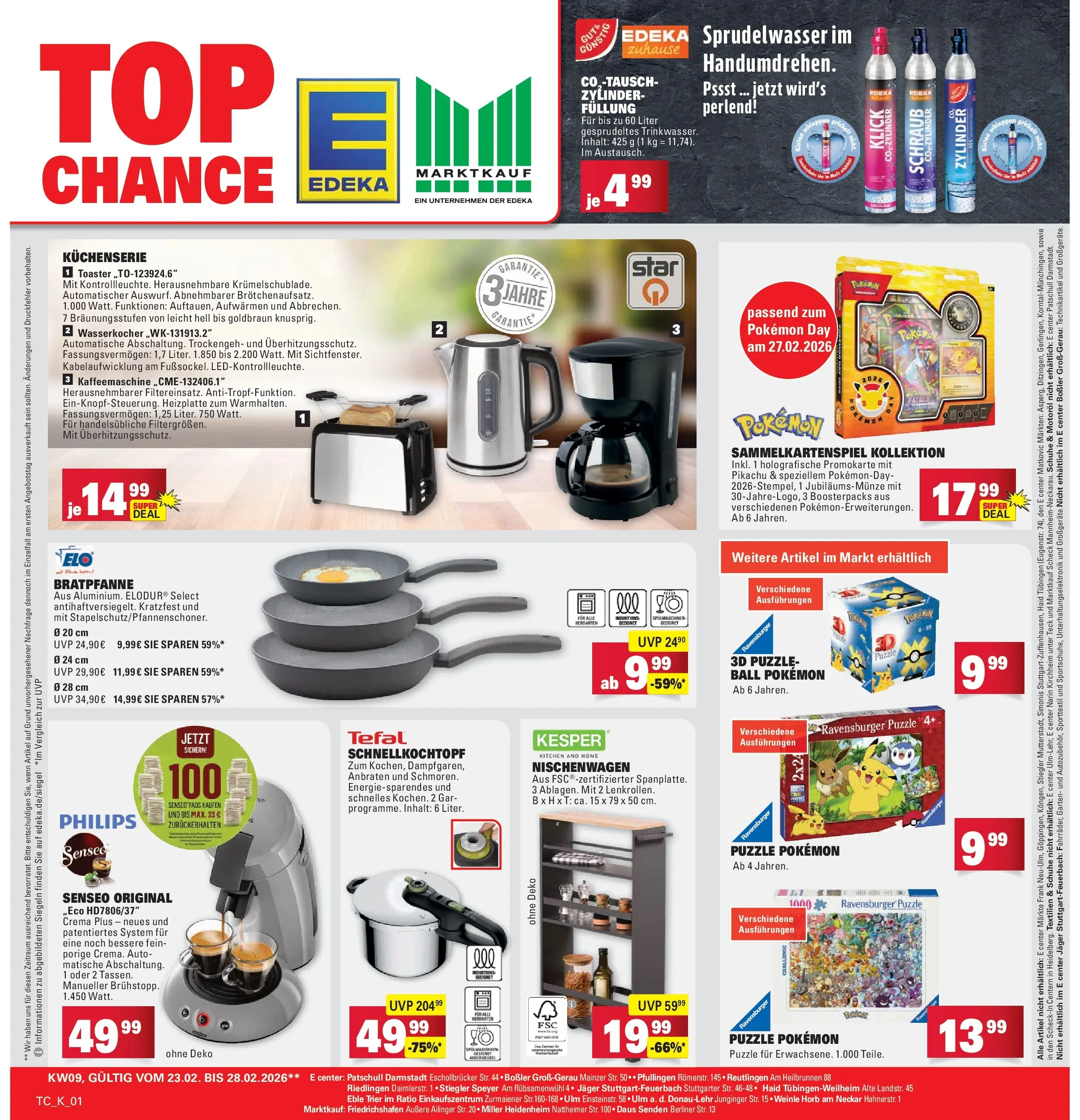 Marktkauf - Marktkauf: Wochenangebote (ab 22.02.2026) » Angebote online | Seite: 29 | Produkte: Berliner, Senseo, Kaffeemaschine, Toaster