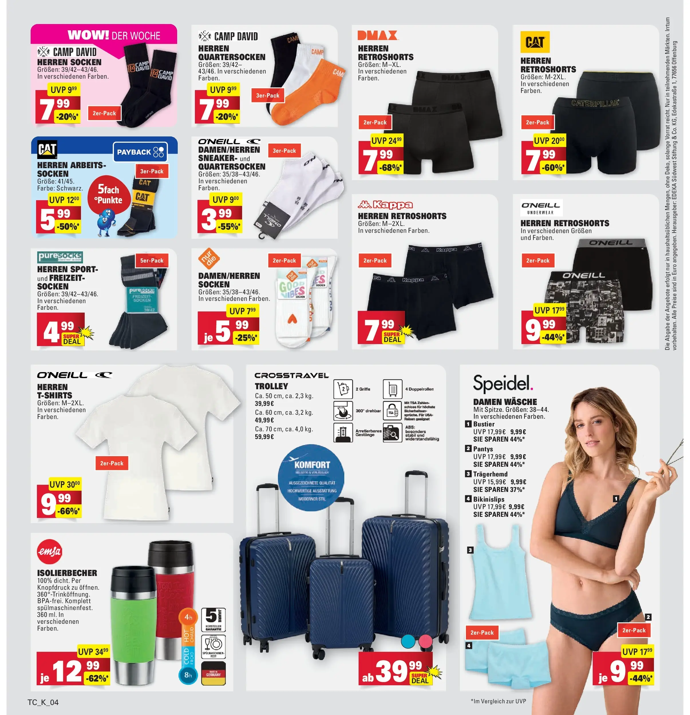 Marktkauf - Marktkauf: Wochenangebote (ab 22.02.2026) » Angebote online | Seite: 32 | Produkte: Trägerhemd, Socken, Kappe