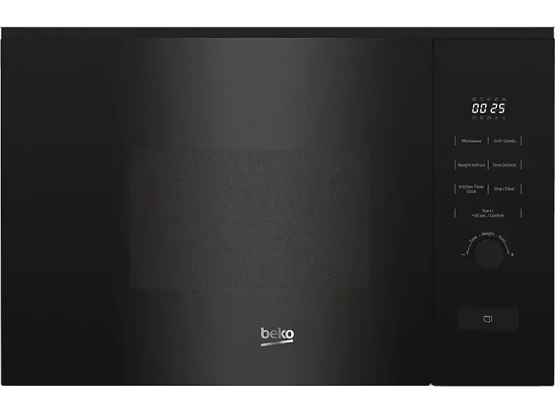 Beko BMGB 20212 B Mikrowelle (800 Watt, Einbauger&auml;t, 20 l, Schwarz)