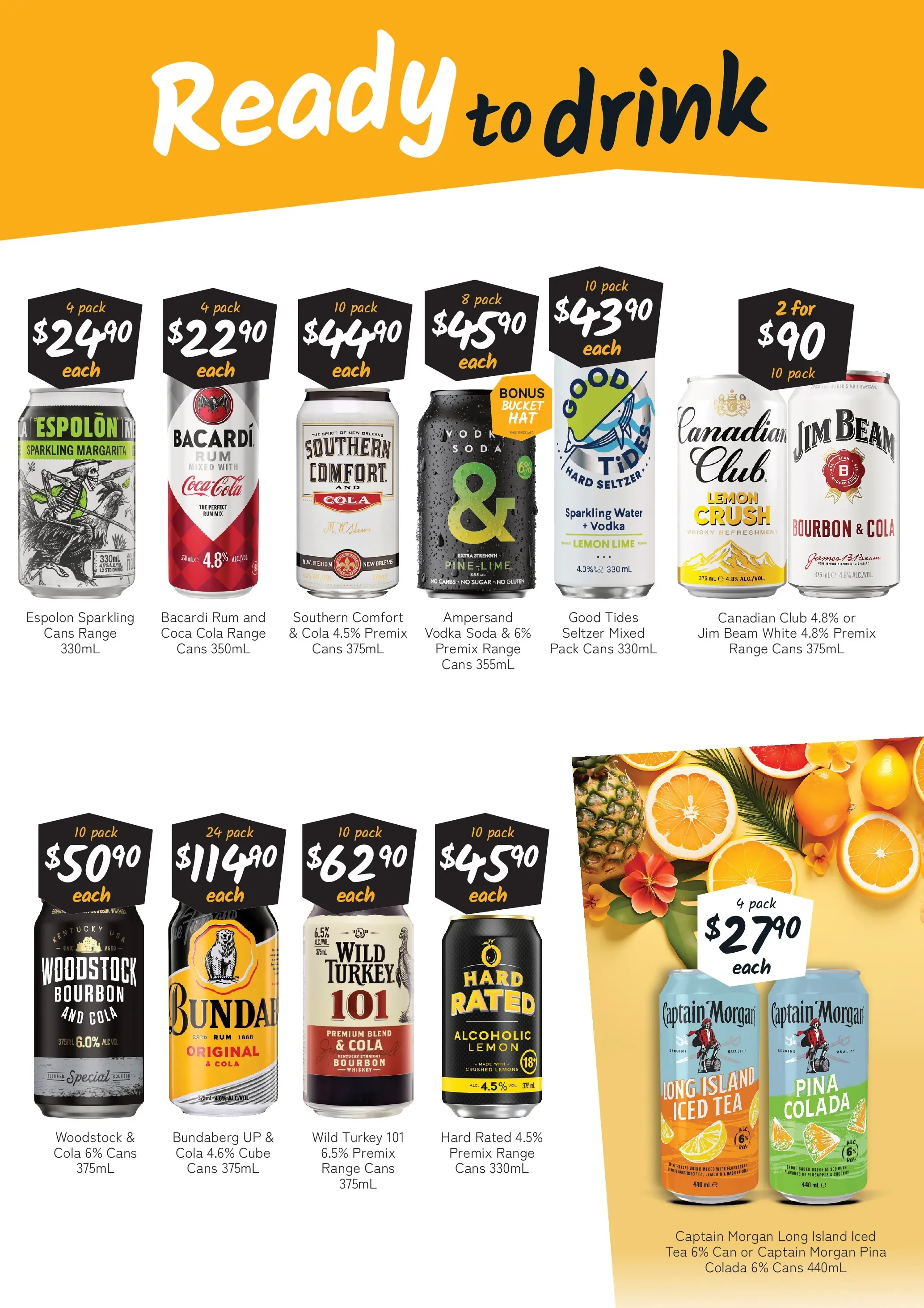 Cellarbrations Catalogue Roma  - 23/02/2026 > weekly / monthly specials | Page: 5 | Products: Bucket, Pineapple, Whiskey, Water