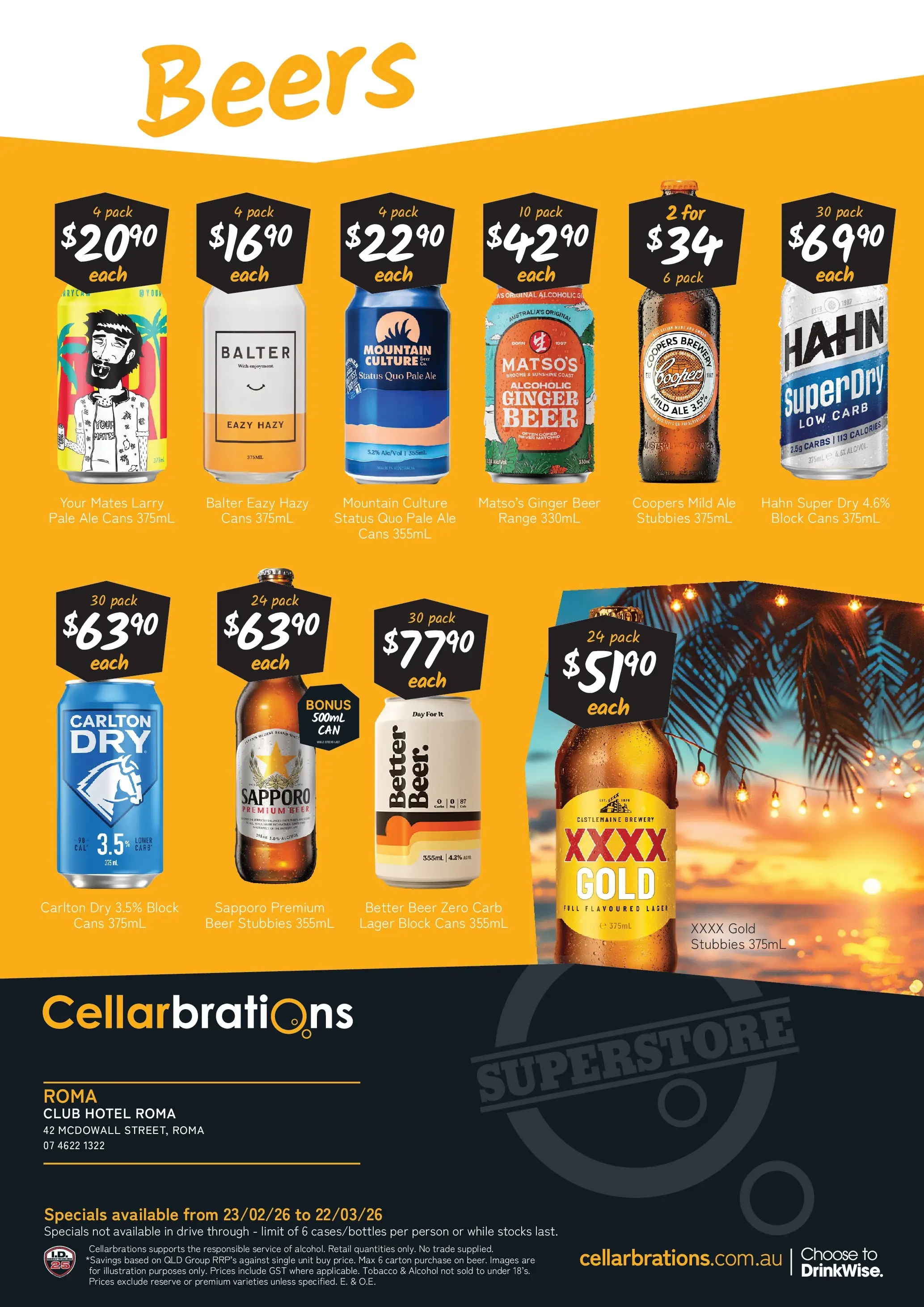 Cellarbrations Catalogue Roma  - 23/02/2026 > weekly / monthly specials | Page: 6 | Products: Ginger, Beer
