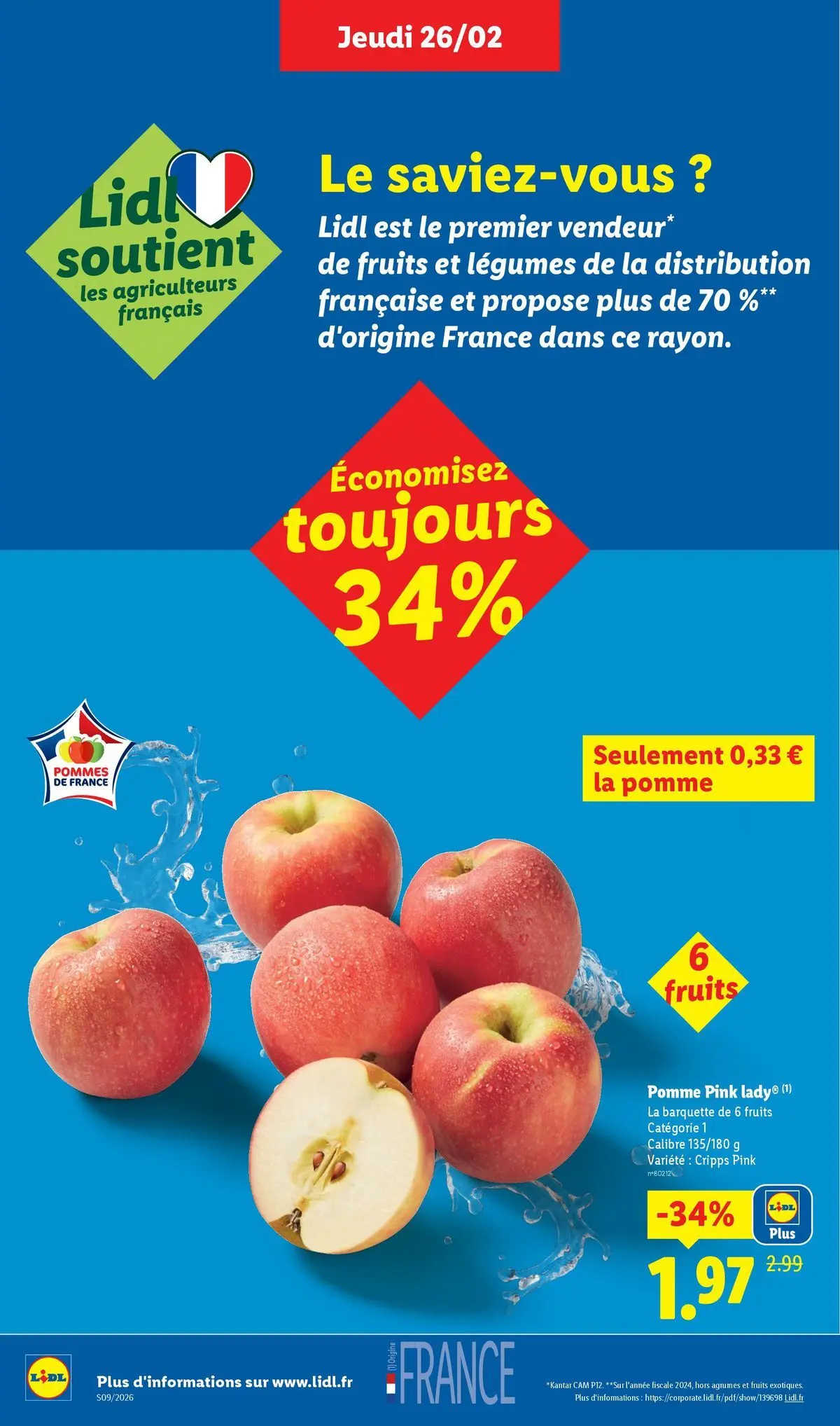 Catalogue LIDL du 25/02/2026 | Promo prospectus en ligne | Page: 2 | Produits: Pomme, Pommes Catalogue LIDL du 25/02/2026 | Promo prospectus en ligne | Page: 2 | Produits: Pomme, Pommes