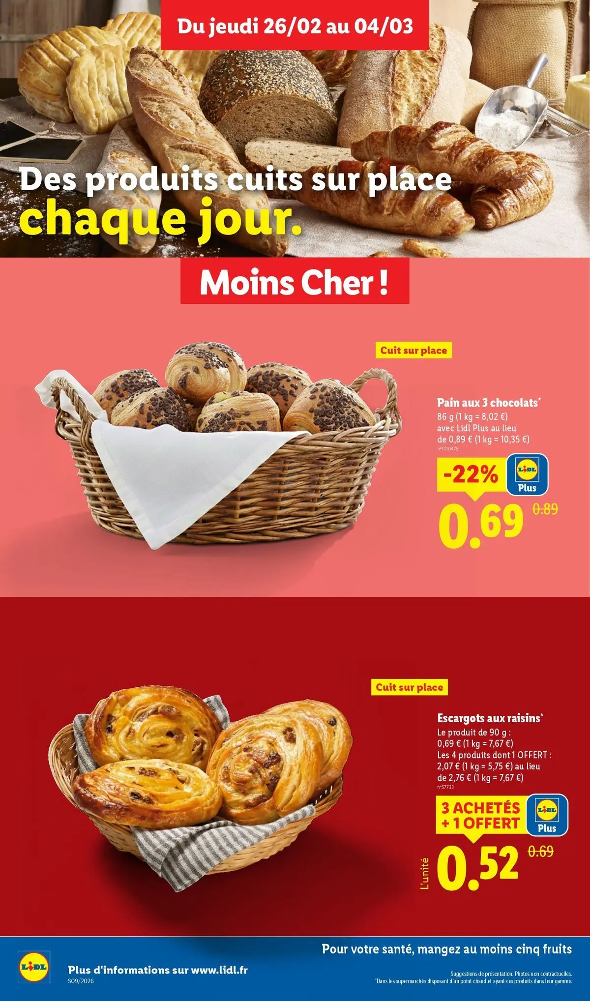 Catalogue LIDL du 25/02/2026 | Promo prospectus en ligne | Page: 8 | Produits: Escargots, Pain Catalogue LIDL du 25/02/2026 | Promo prospectus en ligne | Page: 8 | Produits: Escargots, Pain