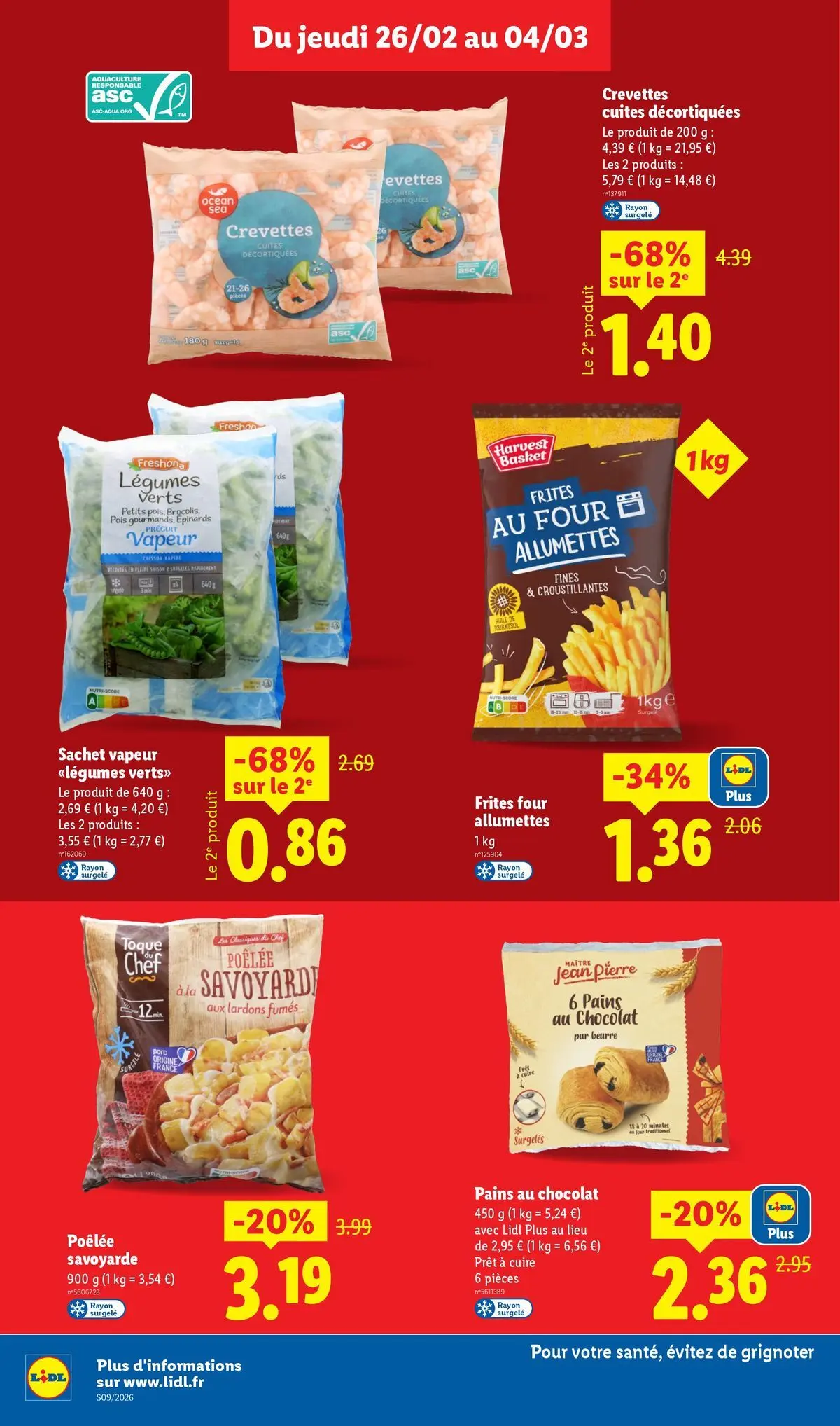 Catalogue LIDL du 25/02/2026 | Promo prospectus en ligne | Page: 12 | Produits: Four, Pois, Beurre, Chocolat Catalogue LIDL du 25/02/2026 | Promo prospectus en ligne | Page: 12 | Produits: Four, Pois, Beurre, Chocolat