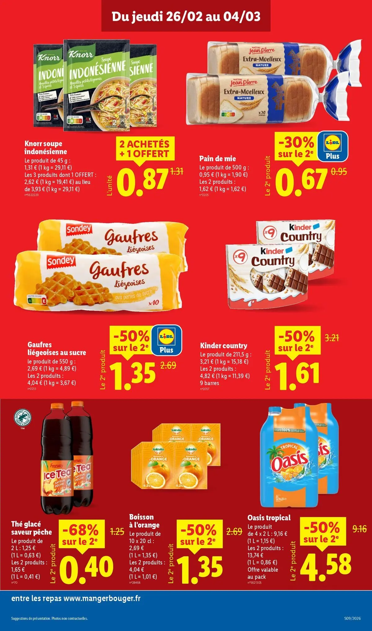 Catalogue LIDL du 25/02/2026 | Promo prospectus en ligne | Page: 13 | Produits: Sucre, Pain de mie, Pain, Gaufres Catalogue LIDL du 25/02/2026 | Promo prospectus en ligne | Page: 13 | Produits: Sucre, Pain de mie, Pain, Gaufres