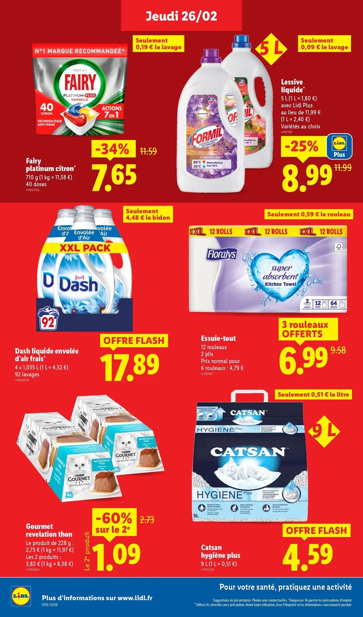 Catalogue LIDL du 25/02/2026 | Promo prospectus en ligne | Page: 20 | Produits: Citron, Essuie-tout, Fairy, Rouleau Catalogue LIDL du 25/02/2026 | Promo prospectus en ligne | Page: 20 | Produits: Citron, Essuie-tout, Fairy, Rouleau
