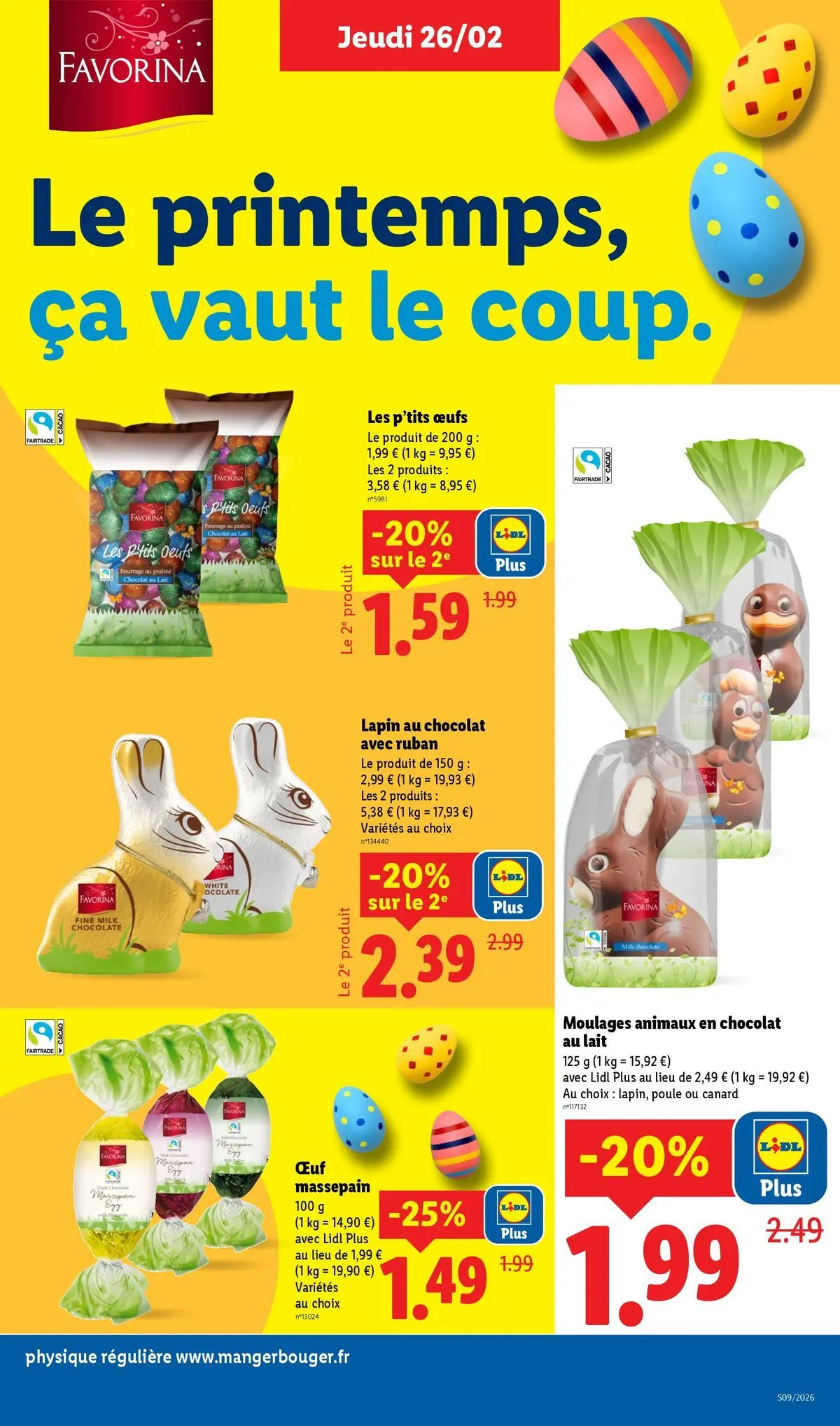 Catalogue LIDL du 25/02/2026 | Promo prospectus en ligne | Page: 21 | Produits: Lapin, Lait, Œufs, Chocolat Catalogue LIDL du 25/02/2026 | Promo prospectus en ligne | Page: 21 | Produits: Lapin, Lait, Œufs, Chocolat