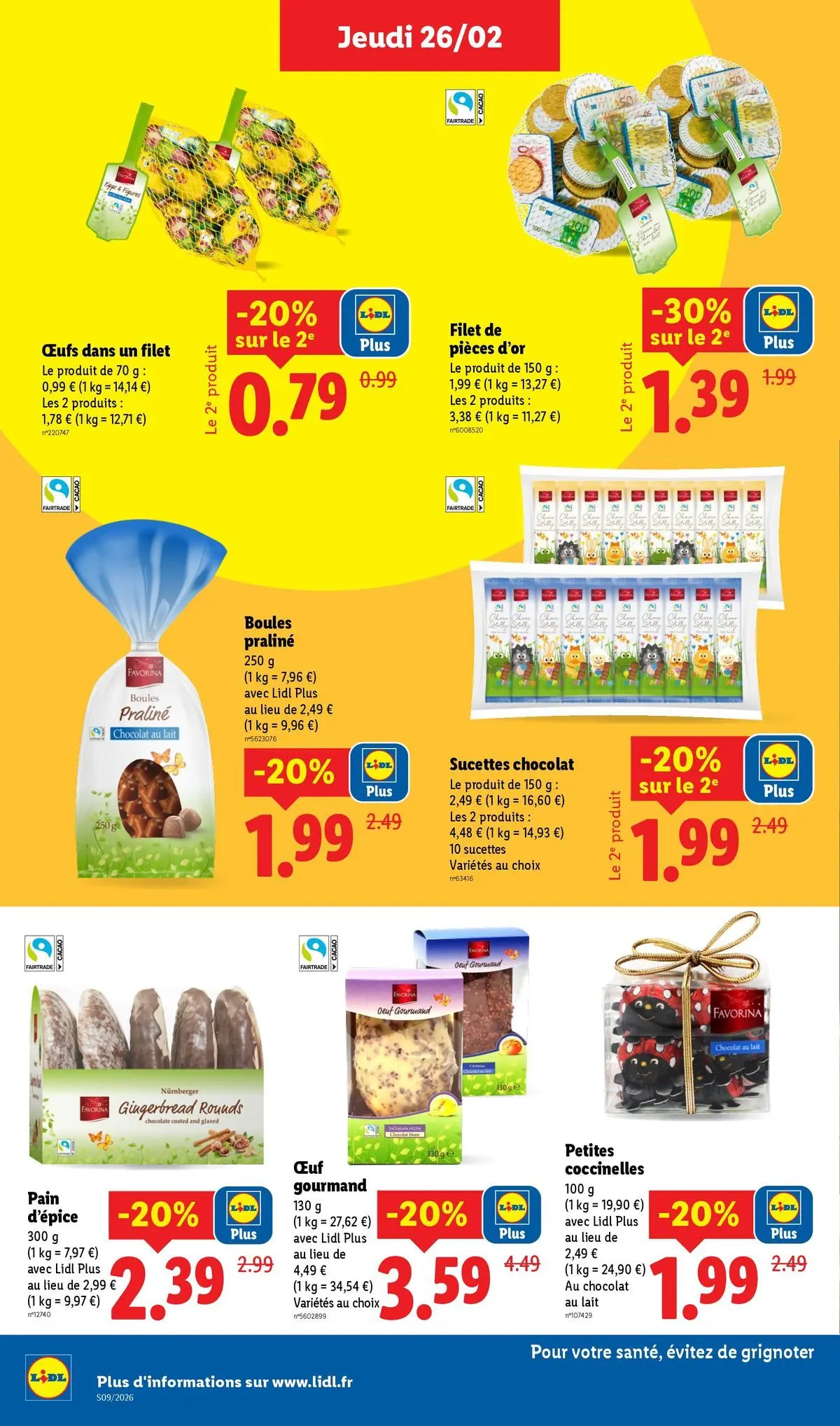 Catalogue LIDL du 25/02/2026 | Promo prospectus en ligne | Page: 22 | Produits: Lait, Œufs, Pain, Chocolat Catalogue LIDL du 25/02/2026 | Promo prospectus en ligne | Page: 22 | Produits: Lait, Œufs, Pain, Chocolat