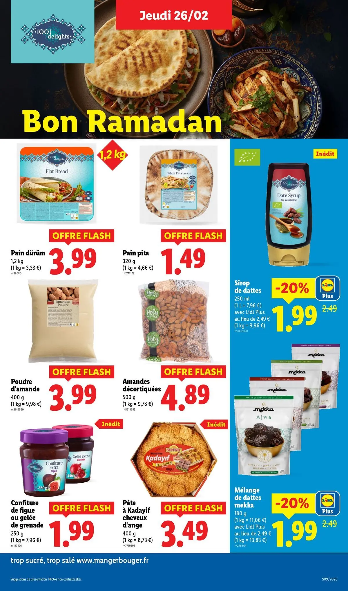 Catalogue LIDL du 25/02/2026 | Promo prospectus en ligne | Page: 27 | Produits: Pain pita, Figue, Pain, Gelée Catalogue LIDL du 25/02/2026 | Promo prospectus en ligne | Page: 27 | Produits: Pain pita, Figue, Pain, Gelée