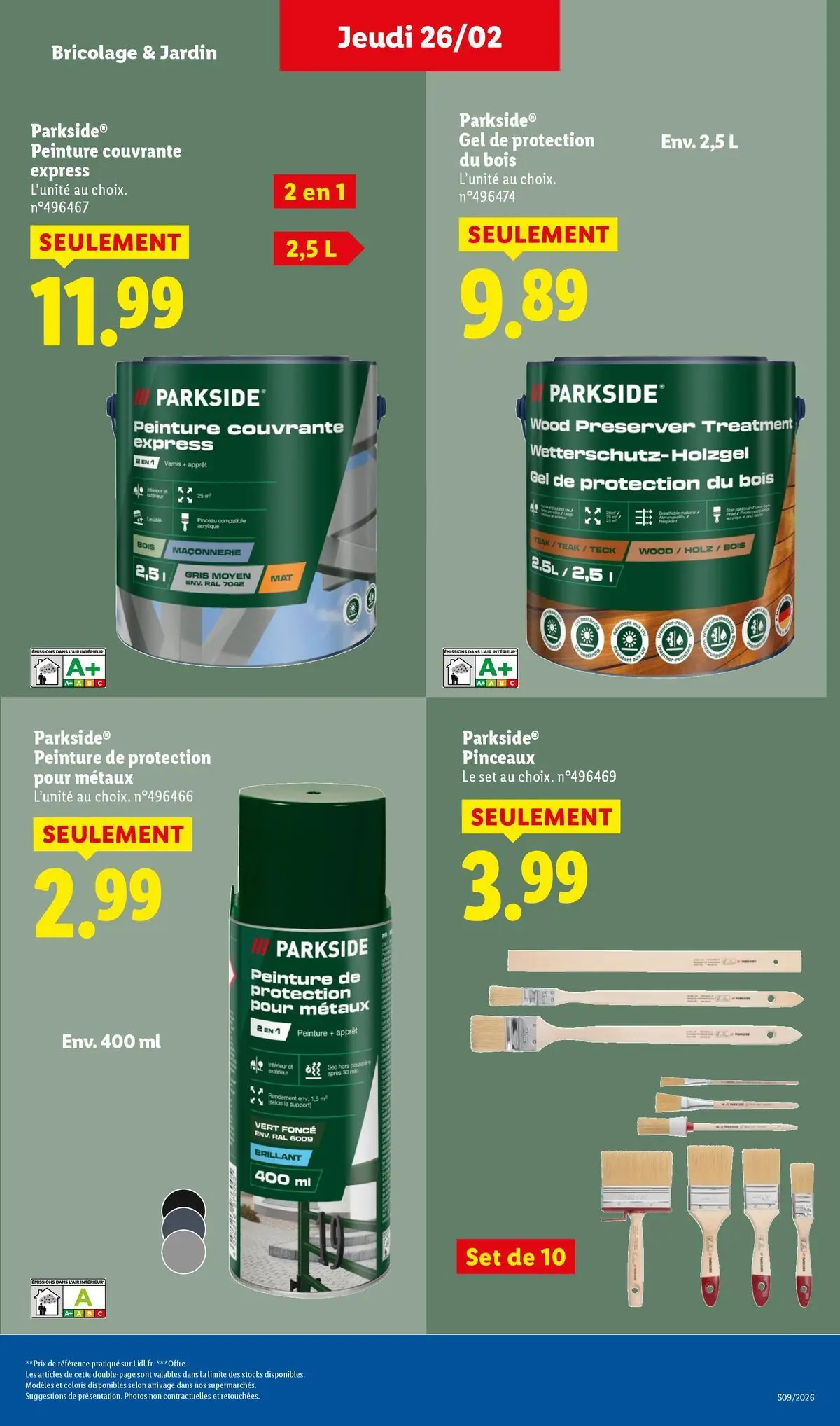 Catalogue LIDL du 25/02/2026 | Promo prospectus en ligne | Page: 33 | Produits: Pinceau Catalogue LIDL du 25/02/2026 | Promo prospectus en ligne | Page: 33 | Produits: Pinceau