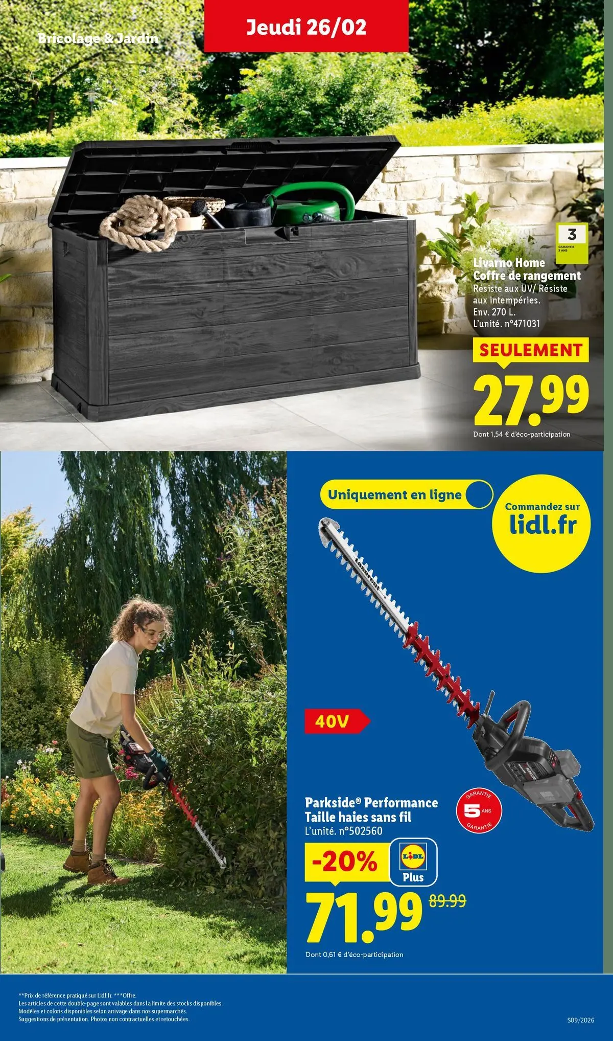 Catalogue LIDL du 25/02/2026 | Promo prospectus en ligne | Page: 35 | Produits: Coffre de rangement Catalogue LIDL du 25/02/2026 | Promo prospectus en ligne | Page: 35 | Produits: Coffre de rangement