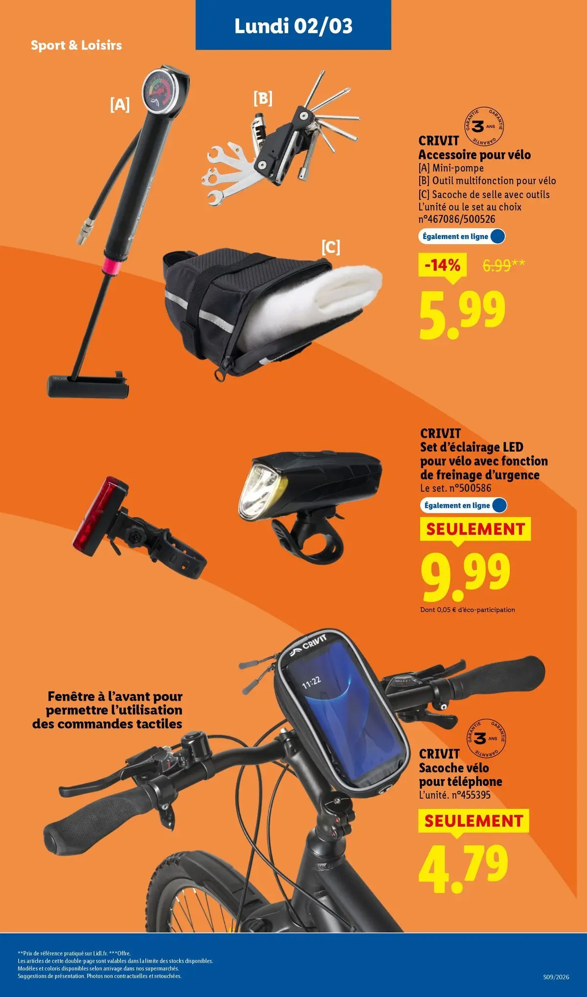 Catalogue LIDL du 25/02/2026 | Promo prospectus en ligne | Page: 57 | Produits: Vélo, Téléphone Catalogue LIDL du 25/02/2026 | Promo prospectus en ligne | Page: 57 | Produits: Vélo, Téléphone