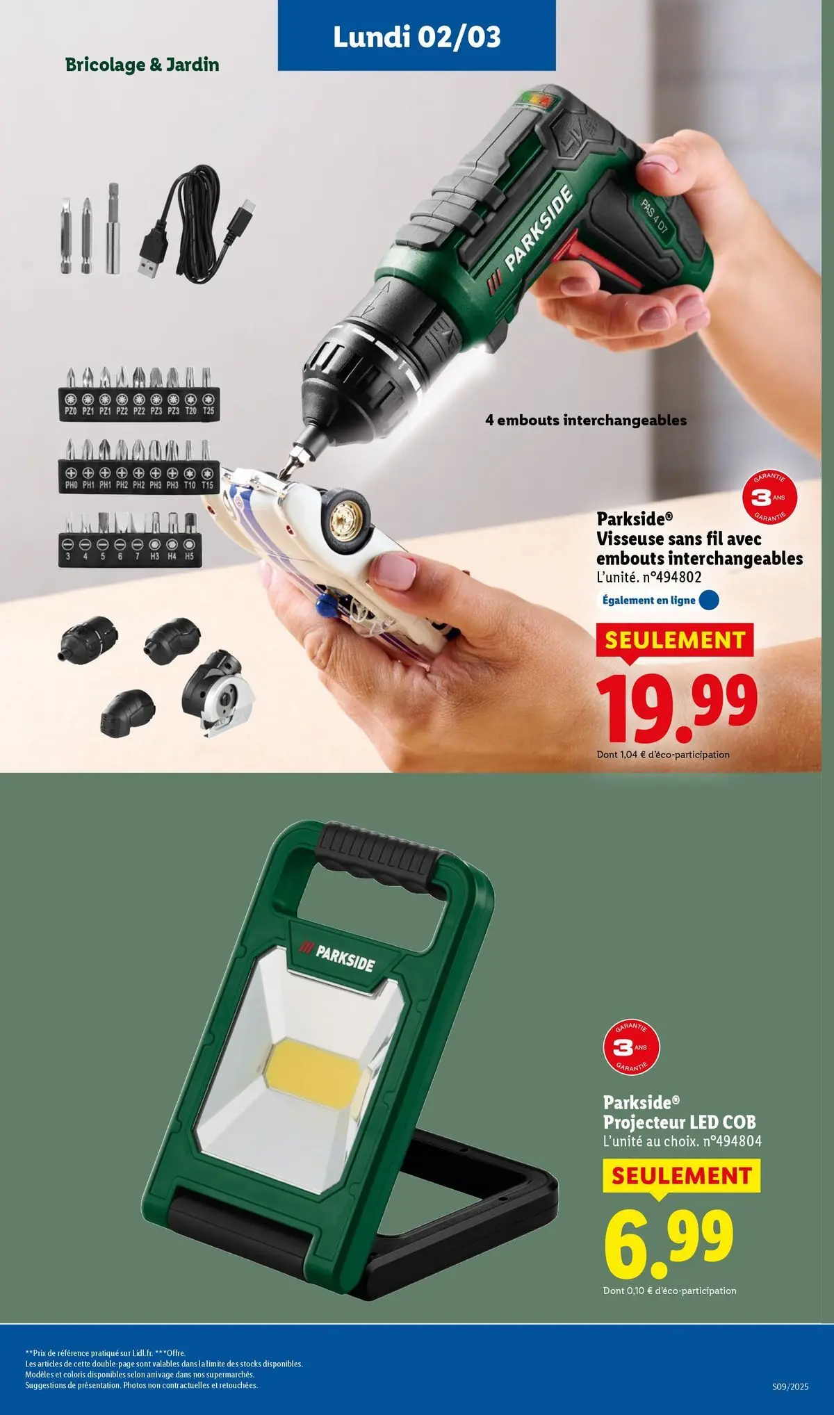 Catalogue LIDL du 25/02/2026 | Promo prospectus en ligne | Page: 65 | Produits: Projecteur Catalogue LIDL du 25/02/2026 | Promo prospectus en ligne | Page: 65 | Produits: Projecteur