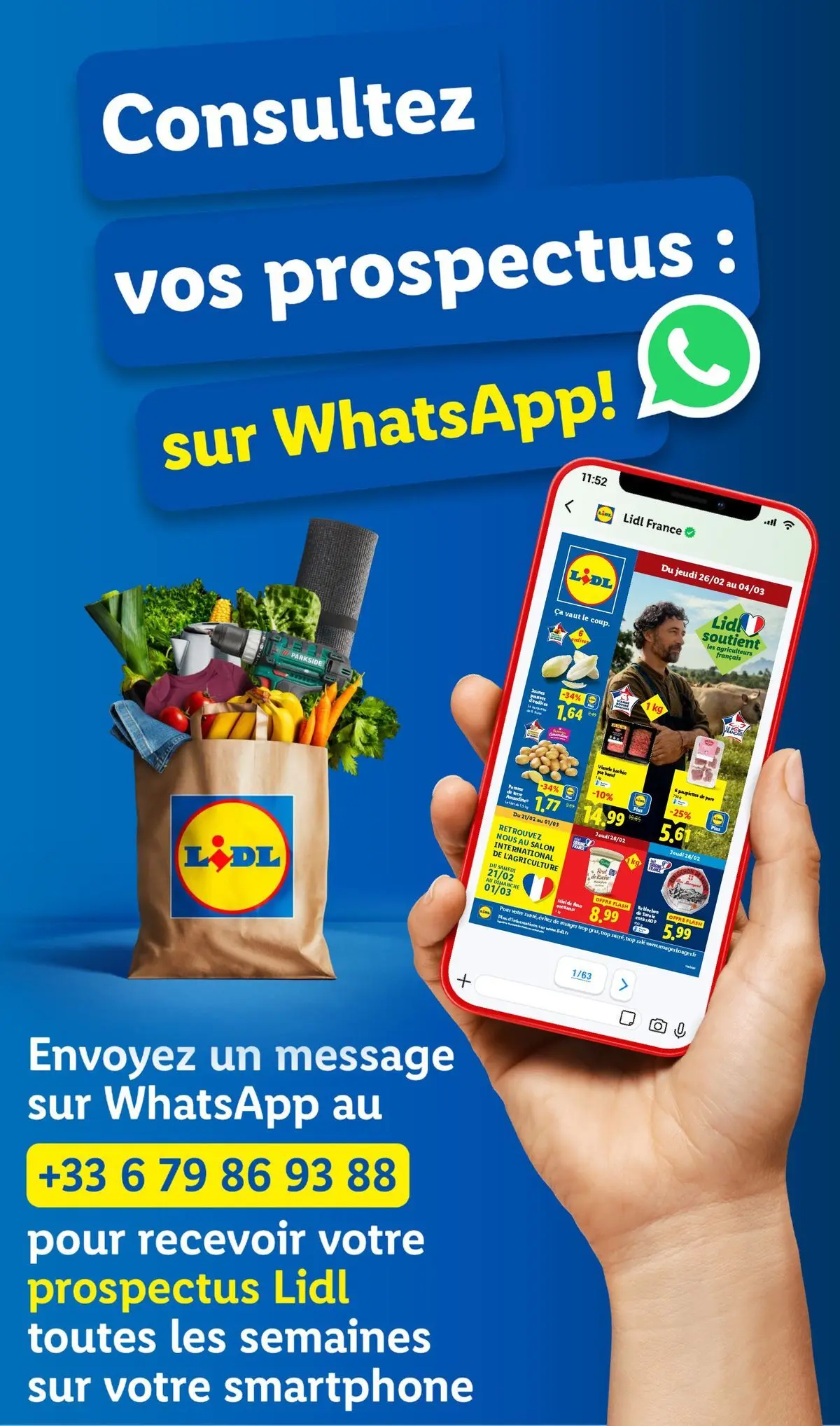 Catalogue LIDL du 25/02/2026 | Promo prospectus en ligne | Page: 81 | Produits: Smartphone, Viande hachée, Papillotes, Pommes de terre Catalogue LIDL du 25/02/2026 | Promo prospectus en ligne | Page: 81 | Produits: Smartphone, Viande hachée, Papillotes, Pommes de terre