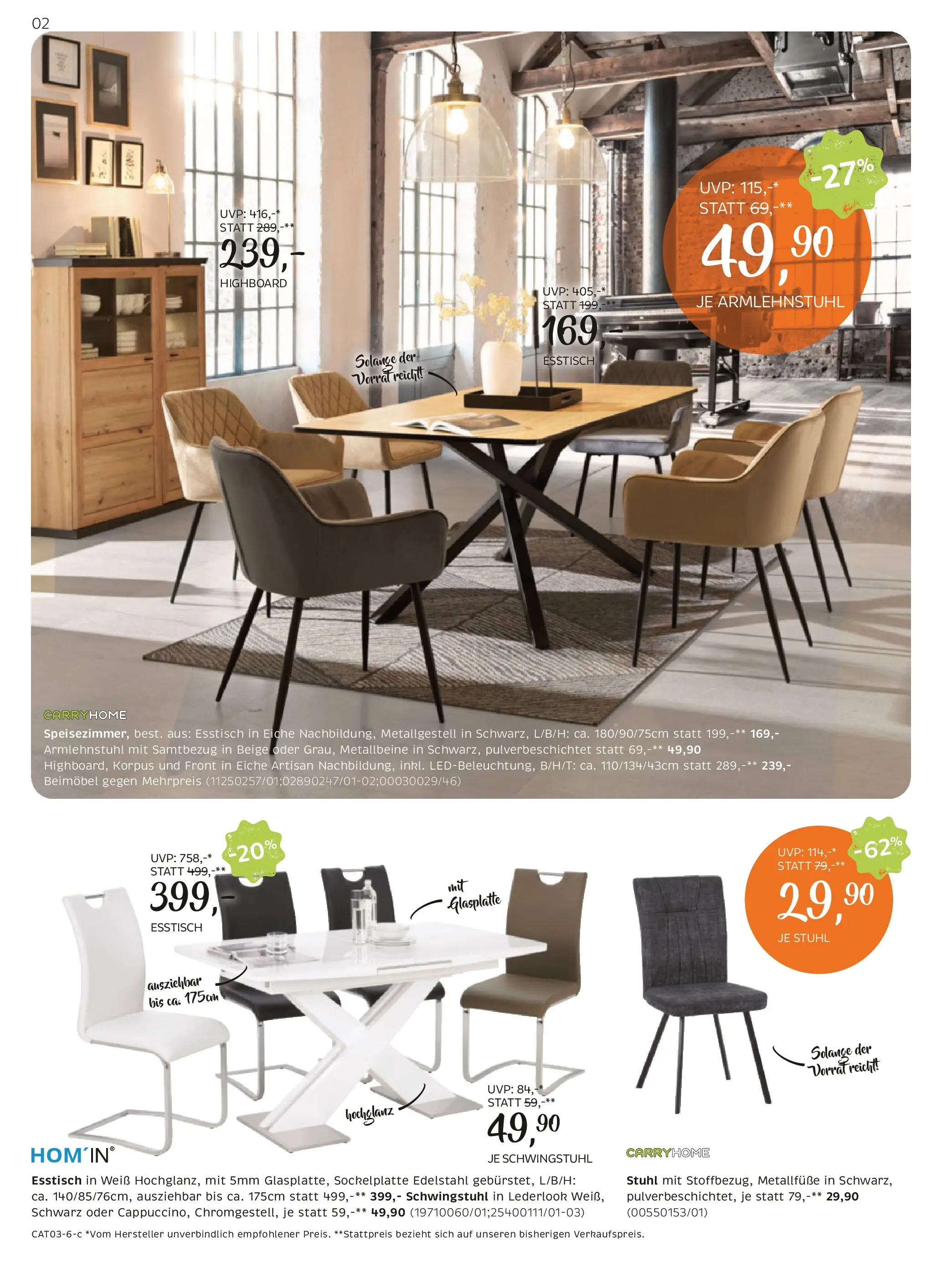 XXXLutz Cary Home von 16.03.2026 - Aktuelle Angebote | Seite: 2 | Produkte: Stuhl