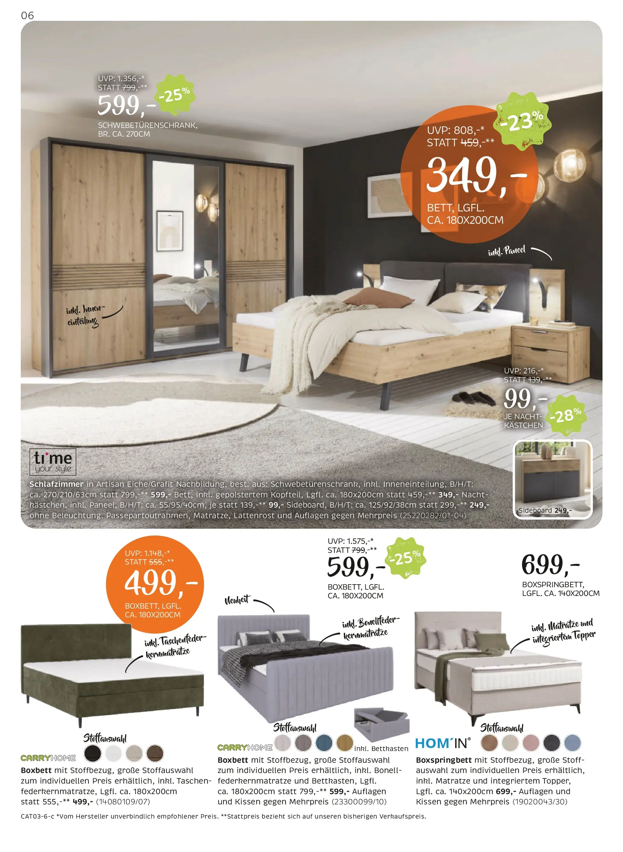 XXXLutz Cary Home von 16.03.2026 - Aktuelle Angebote | Seite: 6 | Produkte: Matratze, Kissen, Lattenrost