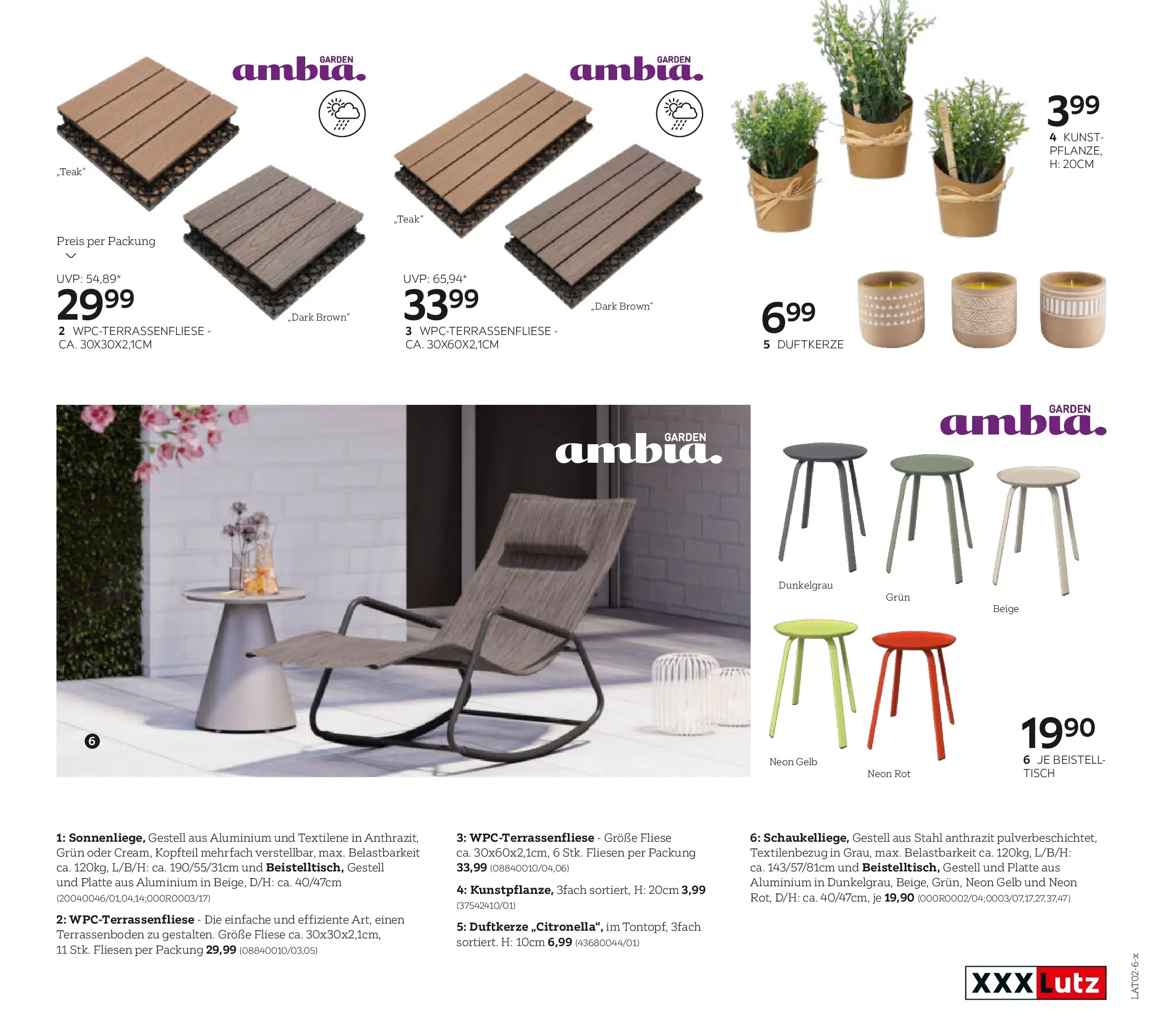 XXXLutz Gartenkatalog von 30.03.2026 - Aktuelle Angebote | Seite: 55 | Produkte: Tisch