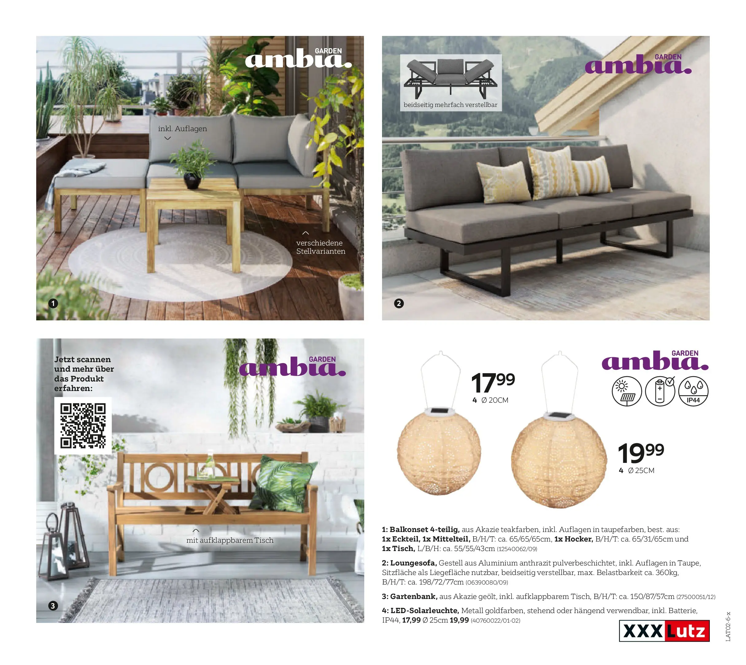 XXXLutz Gartenkatalog von 30.03.2026 - Aktuelle Angebote | Seite: 57 | Produkte: Tisch