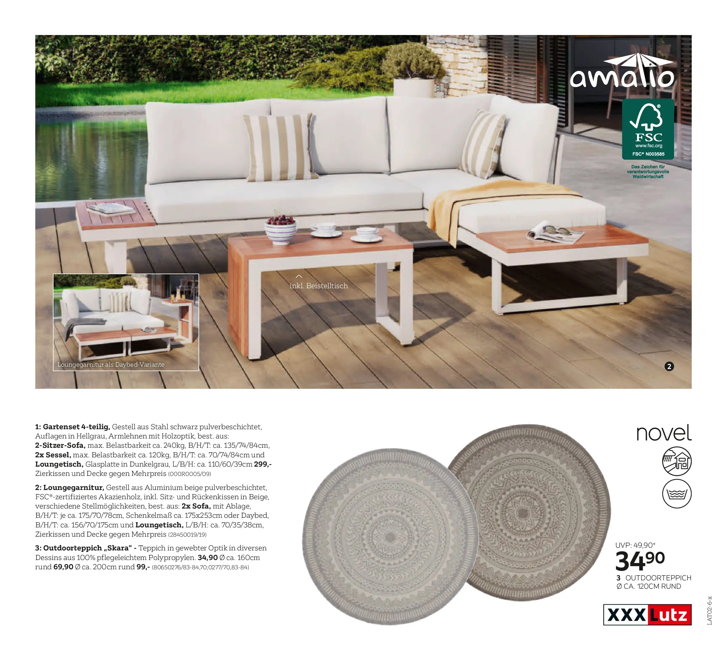 XXXLutz Gartenkatalog von 30.03.2026 - Aktuelle Angebote | Seite: 69 | Produkte: Decke, Teppich
