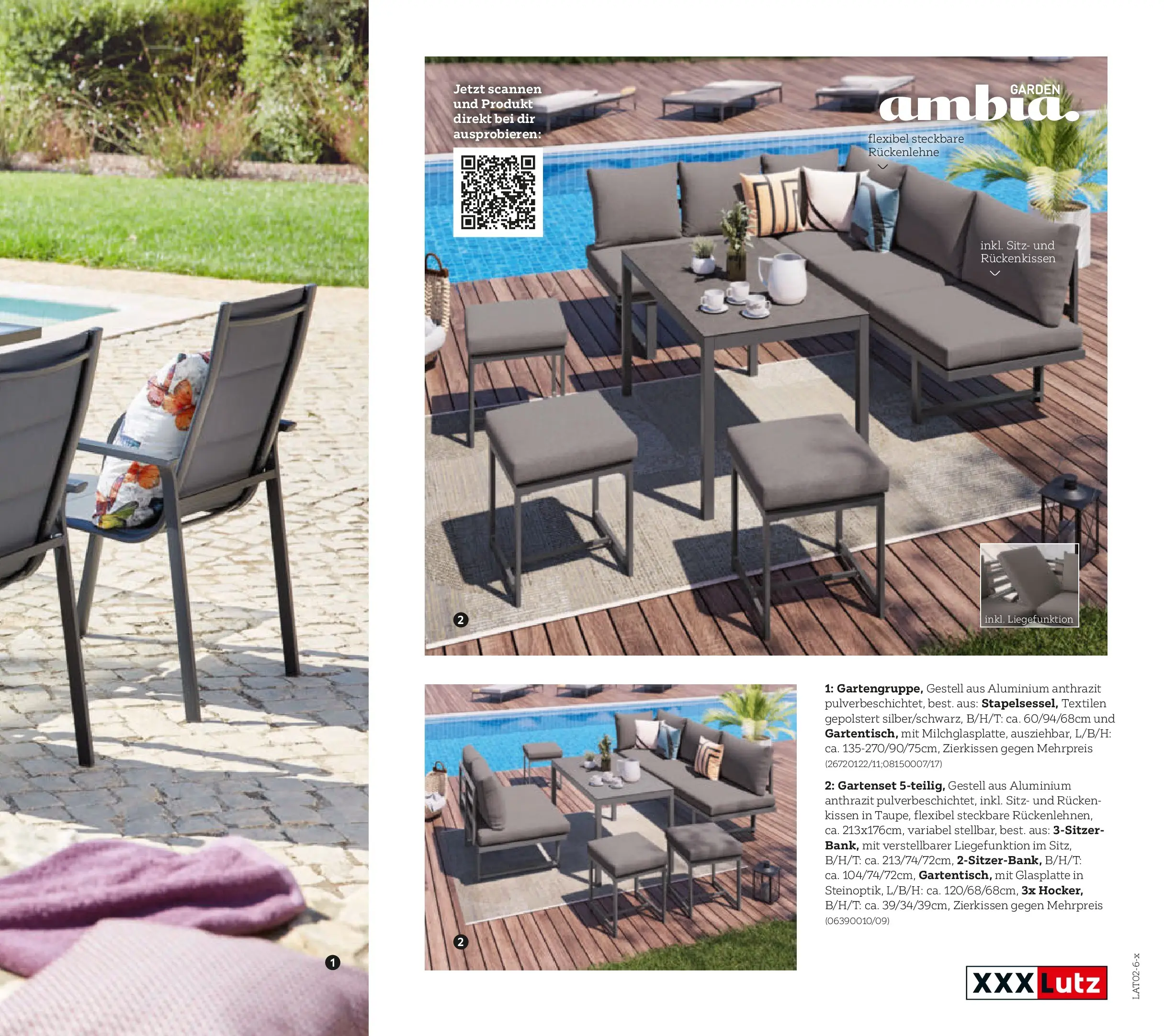 XXXLutz Gartenkatalog von 30.03.2026 - Aktuelle Angebote | Seite: 105 | Produkte: Kissen