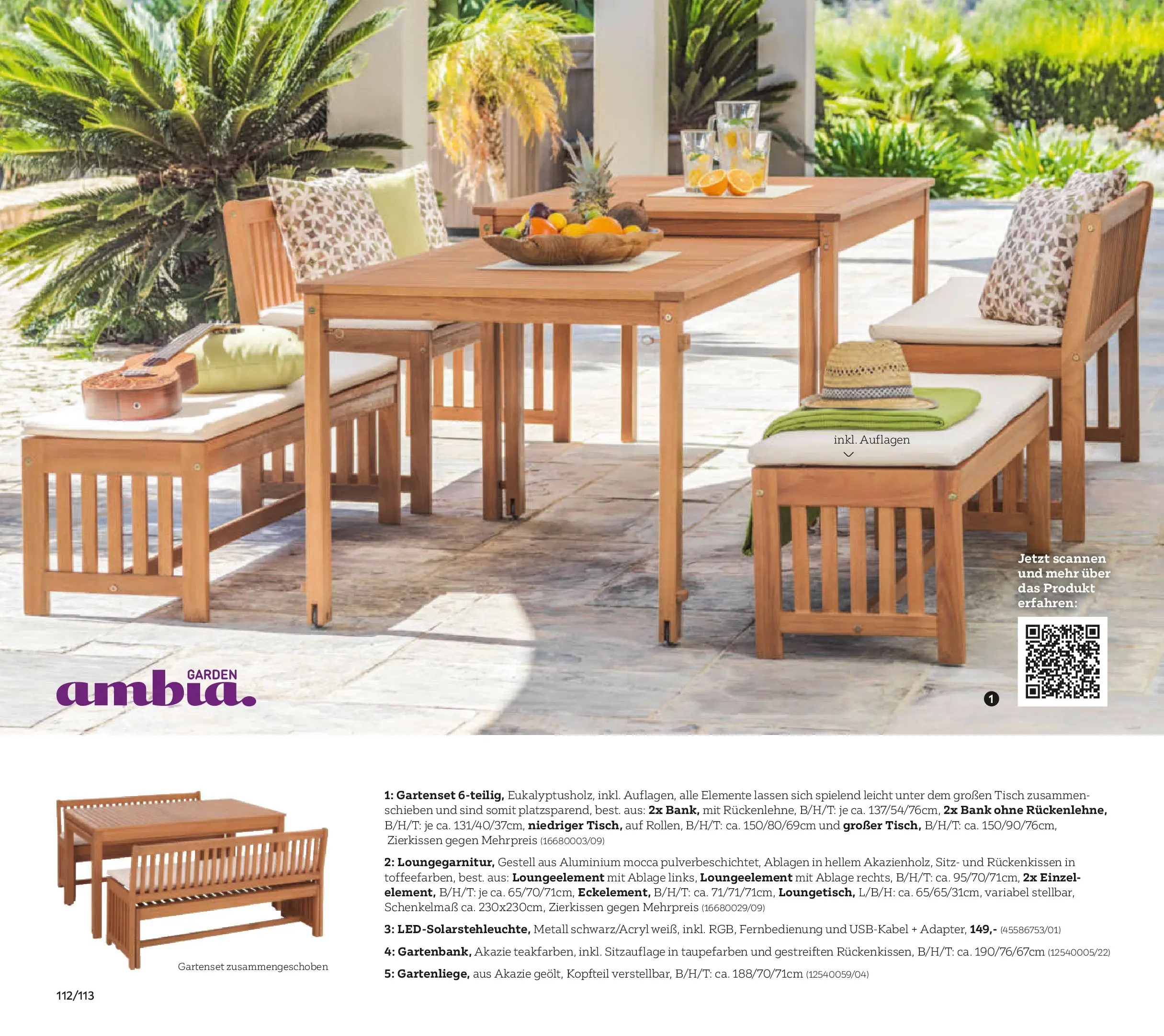 XXXLutz Gartenkatalog von 30.03.2026 - Aktuelle Angebote | Seite: 112 | Produkte: Tisch