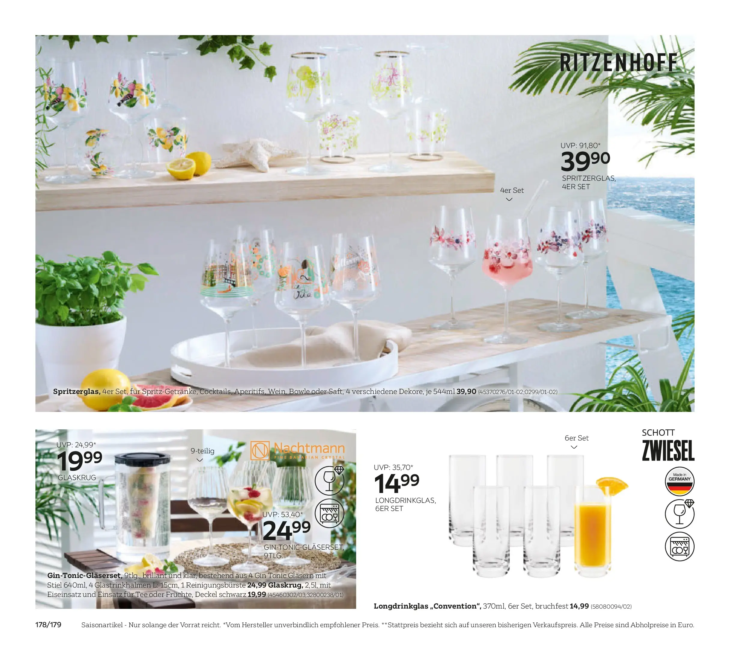 XXXLutz Gartenkatalog von 30.03.2026 - Aktuelle Angebote | Seite: 178 | Produkte: Gin, Tee