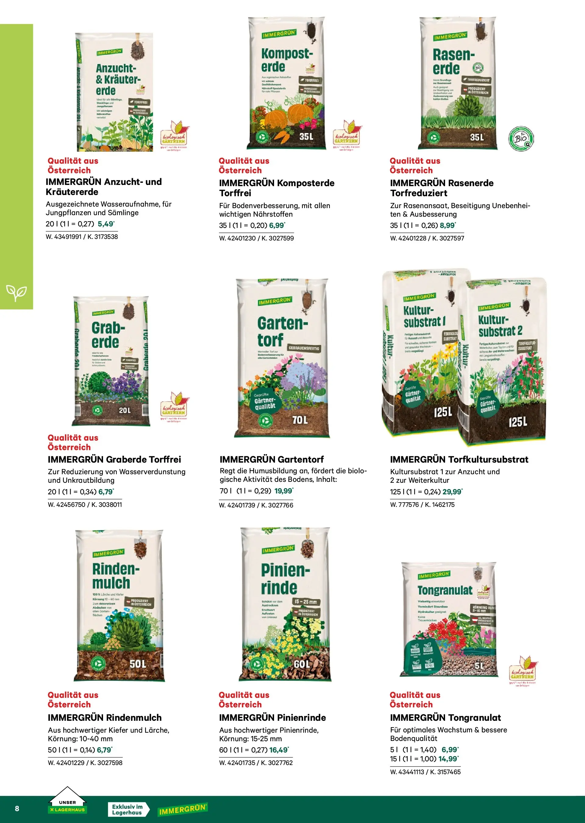 Lagerhaus Garten & Freizeit Katalog 2026 - Regau, Weyer von 01.03.2026 - Aktuelle Angebote | Seite: 8