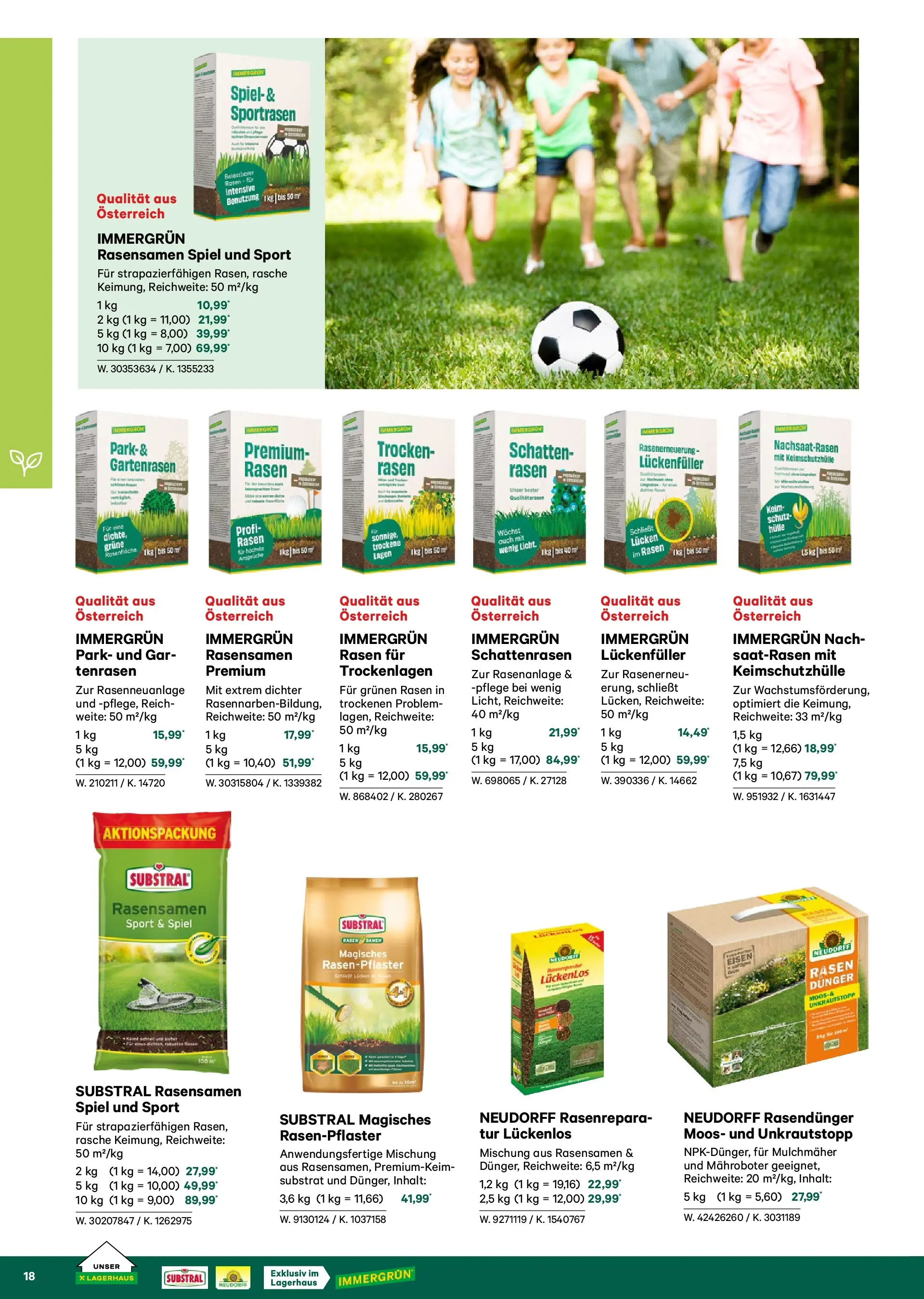 Lagerhaus Garten & Freizeit Katalog 2026 - Regau, Weyer von 01.03.2026 - Aktuelle Angebote | Seite: 18 | Produkte: Spiel, Hülle