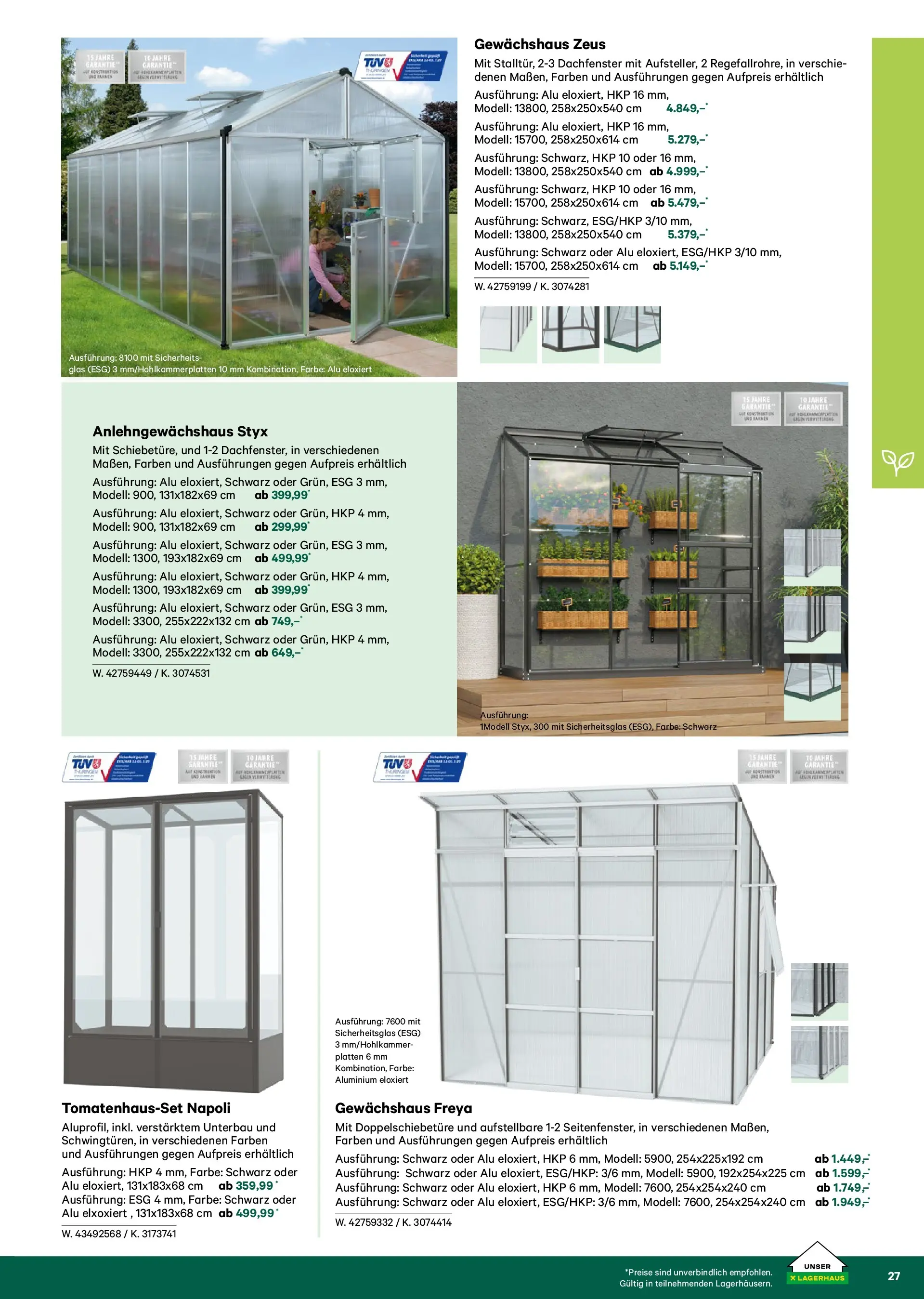 Lagerhaus Garten & Freizeit Katalog 2026 - Regau, Weyer von 01.03.2026 - Aktuelle Angebote | Seite: 27