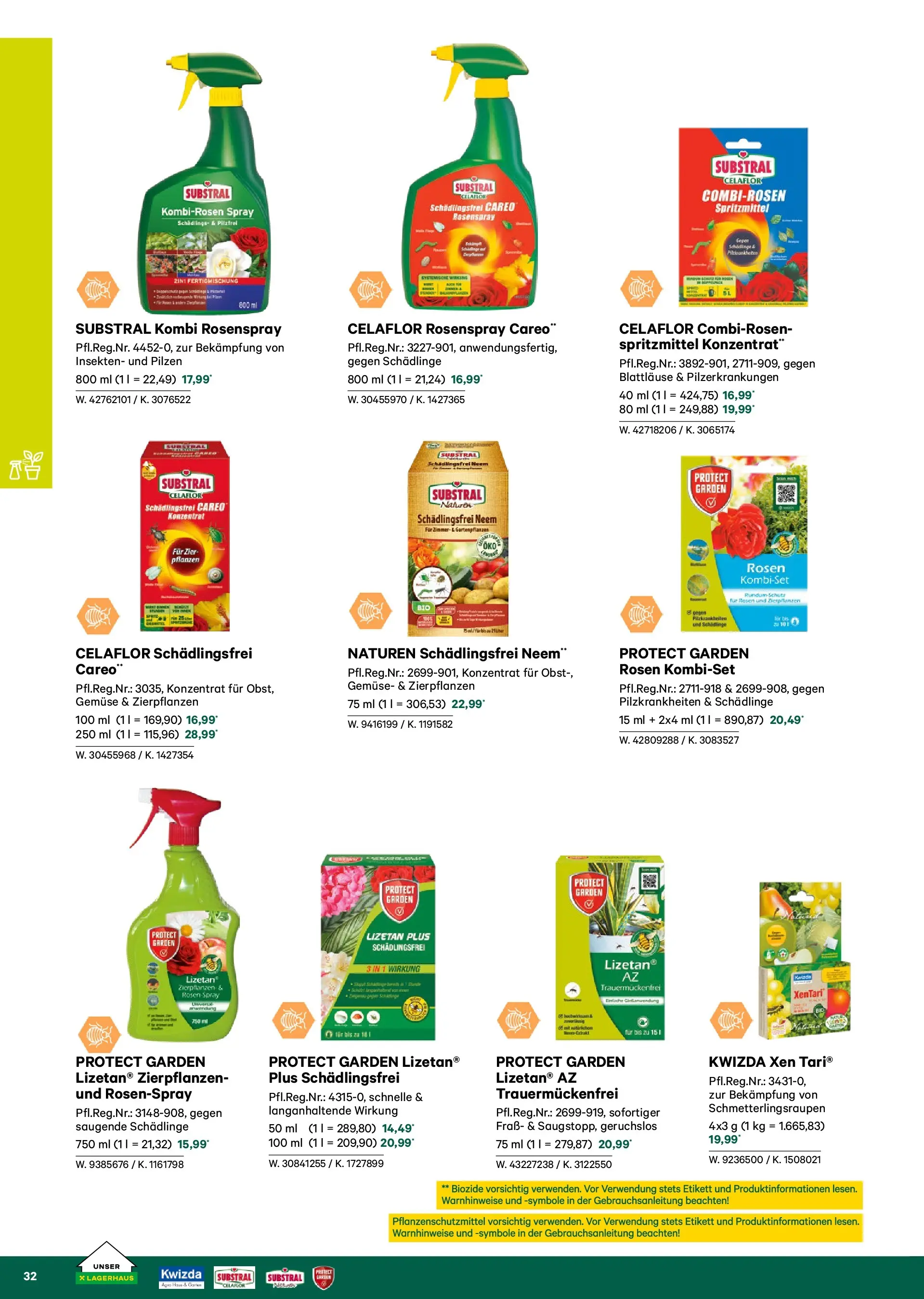 Lagerhaus Garten & Freizeit Katalog 2026 - Regau, Weyer von 01.03.2026 - Aktuelle Angebote | Seite: 32 | Produkte: Gemüse, Obst