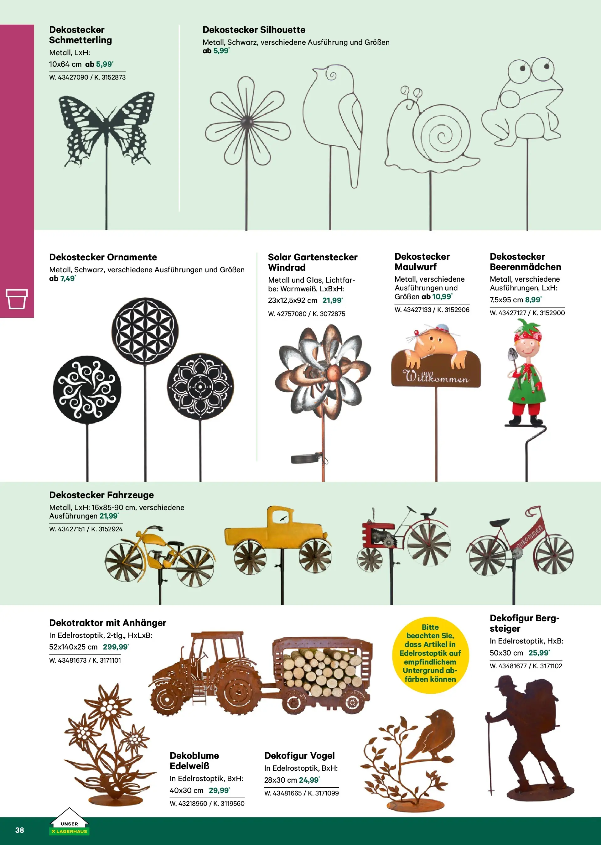 Lagerhaus Garten & Freizeit Katalog 2026 - Regau, Weyer von 01.03.2026 - Aktuelle Angebote | Seite: 38