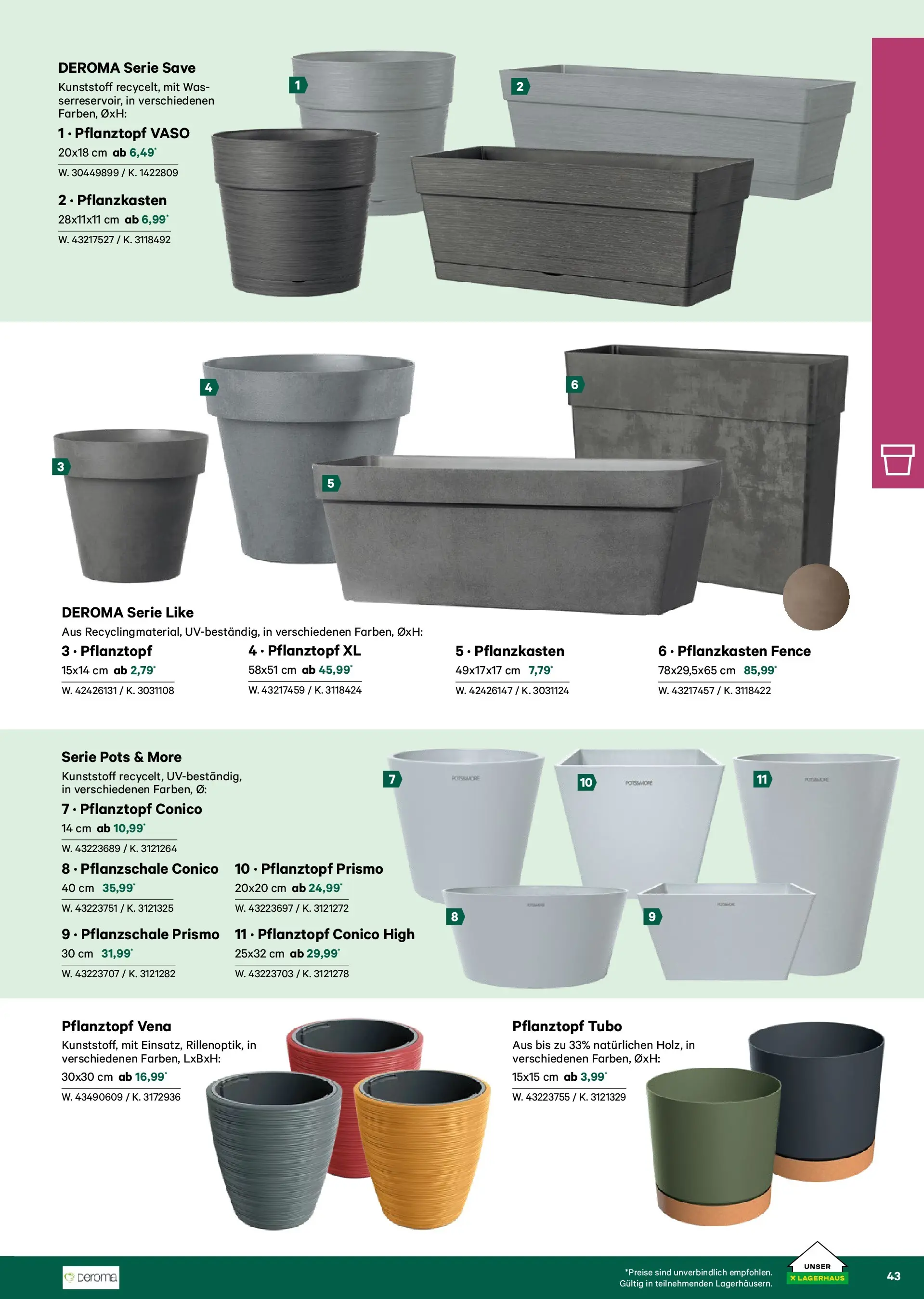 Lagerhaus Garten & Freizeit Katalog 2026 - Regau, Weyer von 01.03.2026 - Aktuelle Angebote | Seite: 43