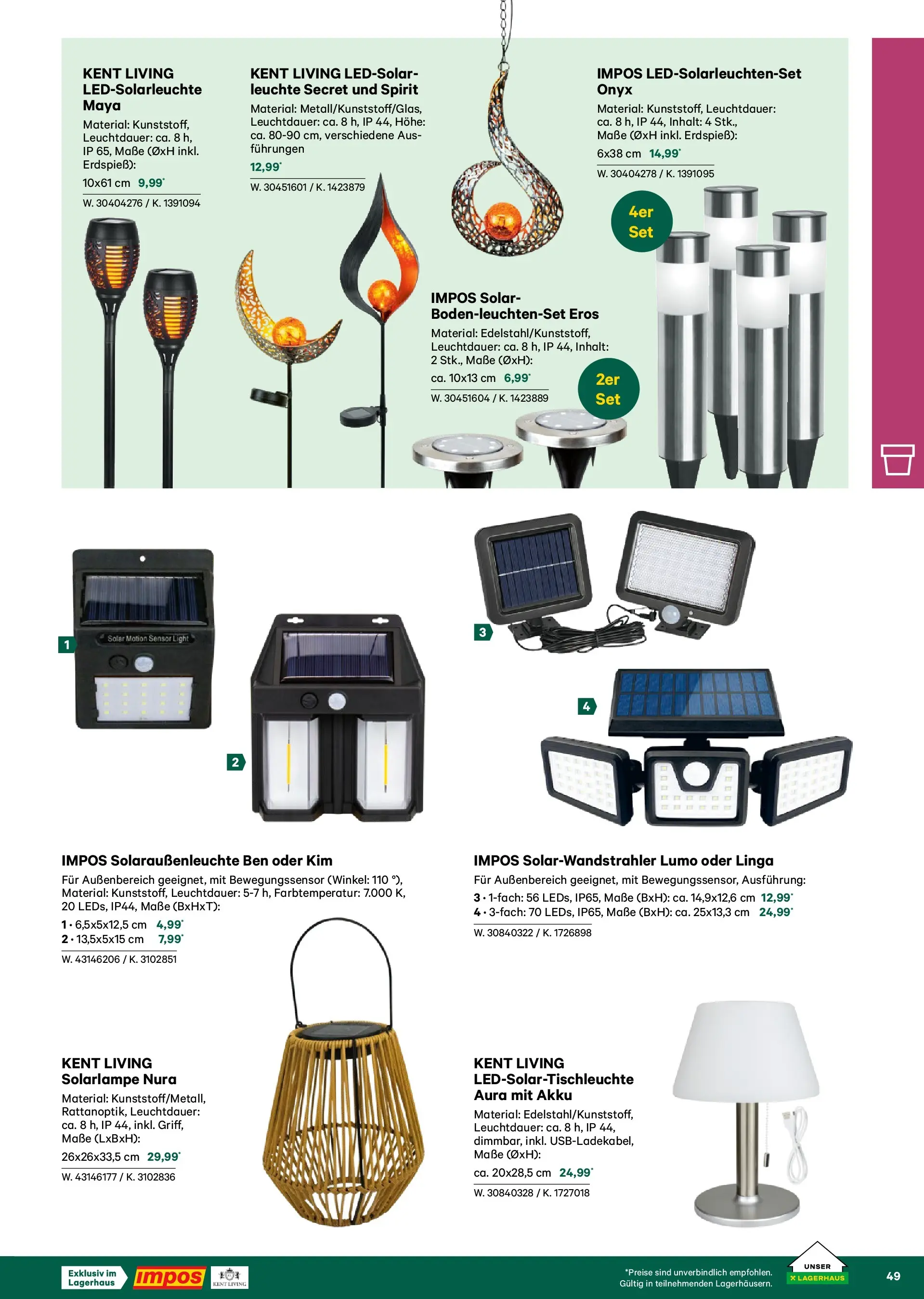 Lagerhaus Garten & Freizeit Katalog 2026 - Regau, Weyer von 01.03.2026 - Aktuelle Angebote | Seite: 49