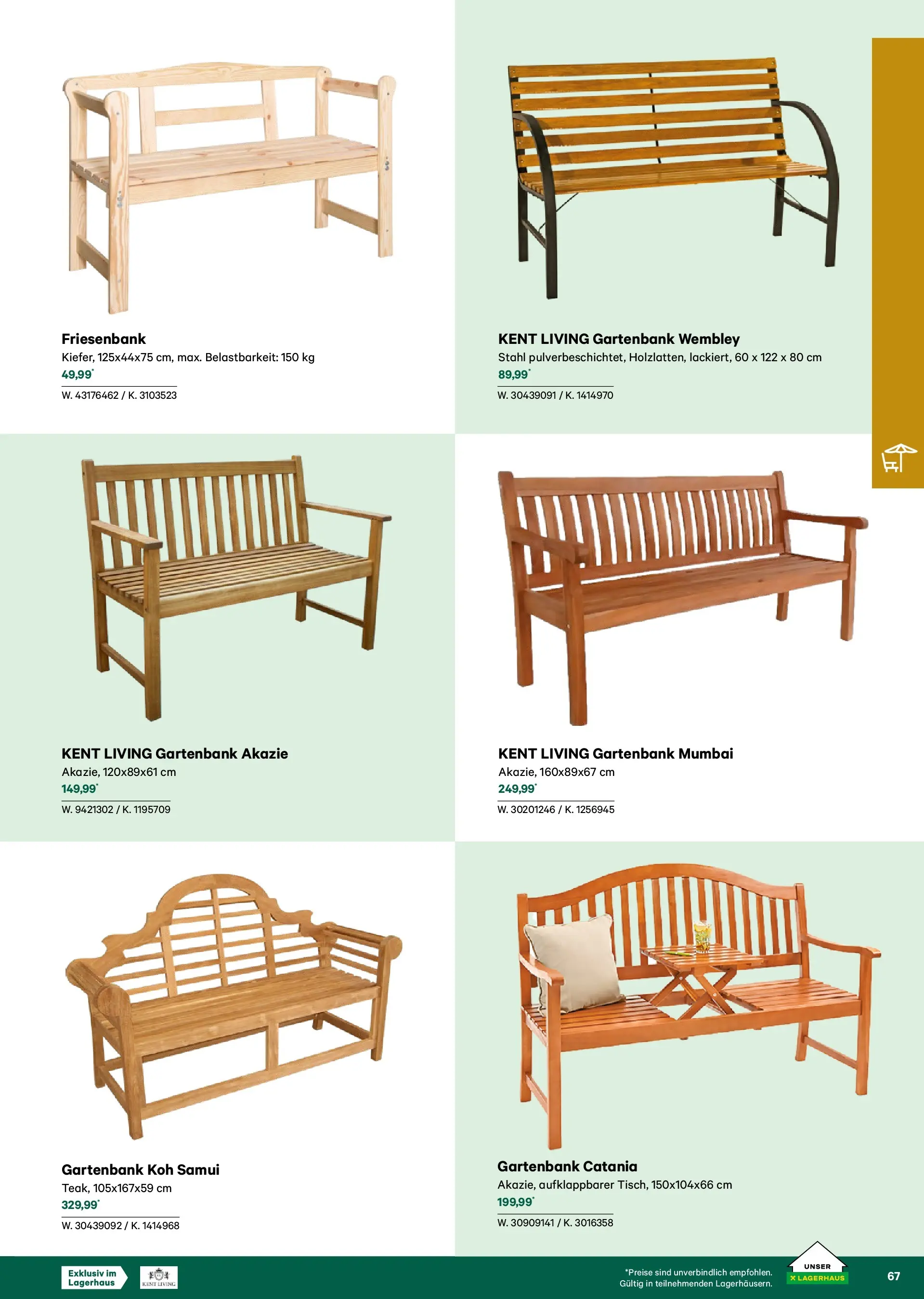 Lagerhaus Garten & Freizeit Katalog 2026 - Regau, Weyer von 01.03.2026 - Aktuelle Angebote | Seite: 67