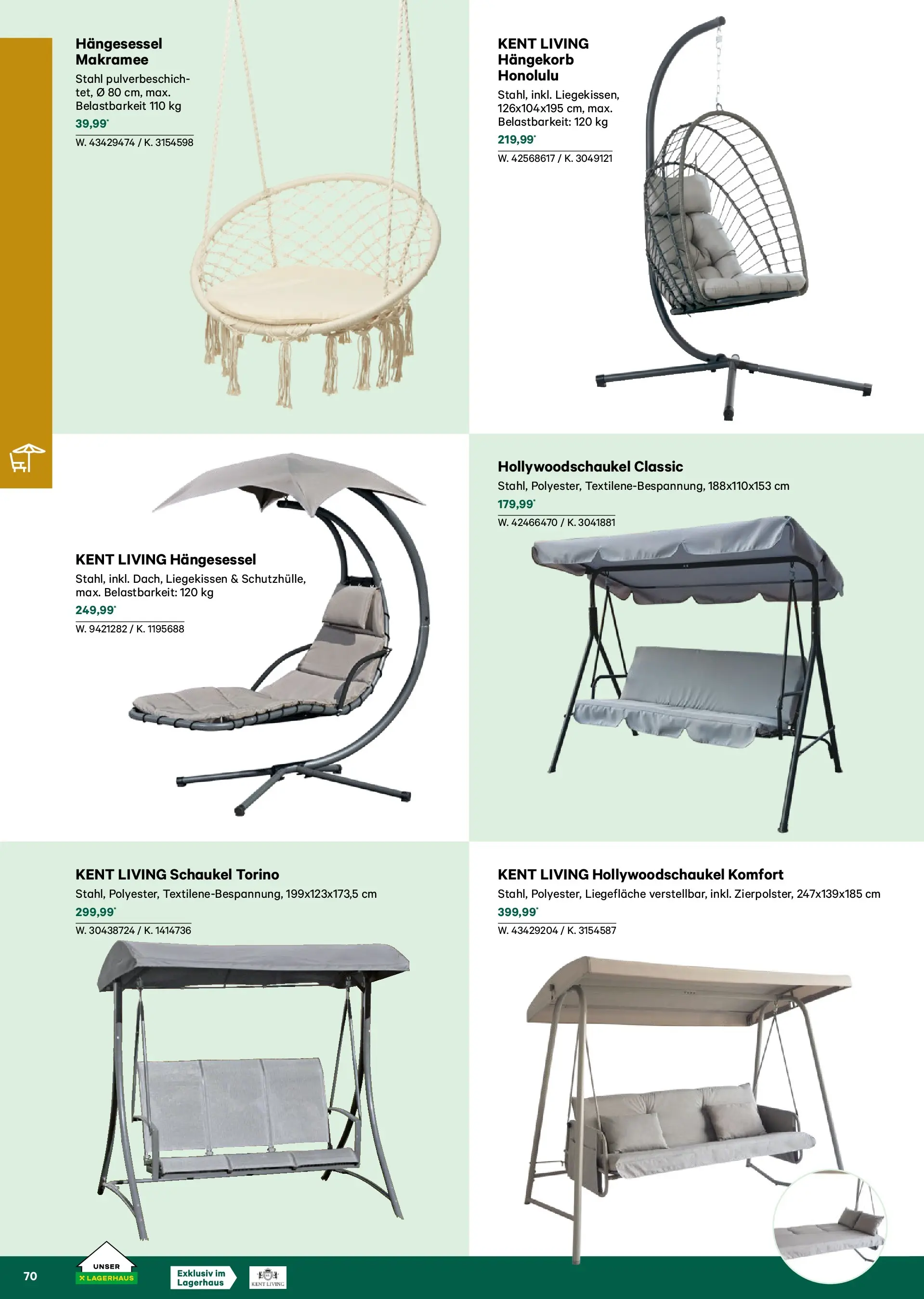 Lagerhaus Garten & Freizeit Katalog 2026 - Regau, Weyer von 01.03.2026 - Aktuelle Angebote | Seite: 70